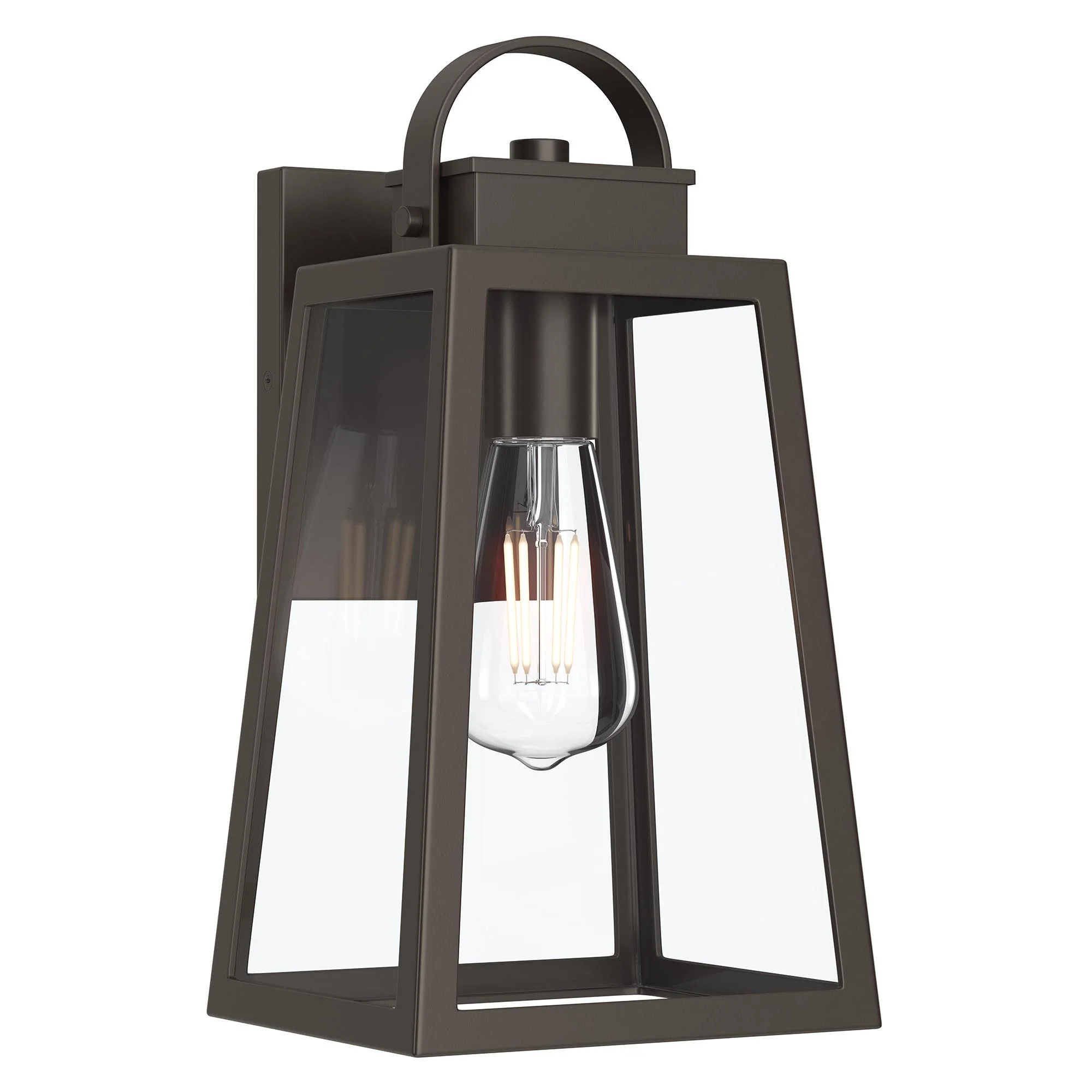 Hedry Medium Outdoor Wall Lantern with Clear Glass Panels - Image 11