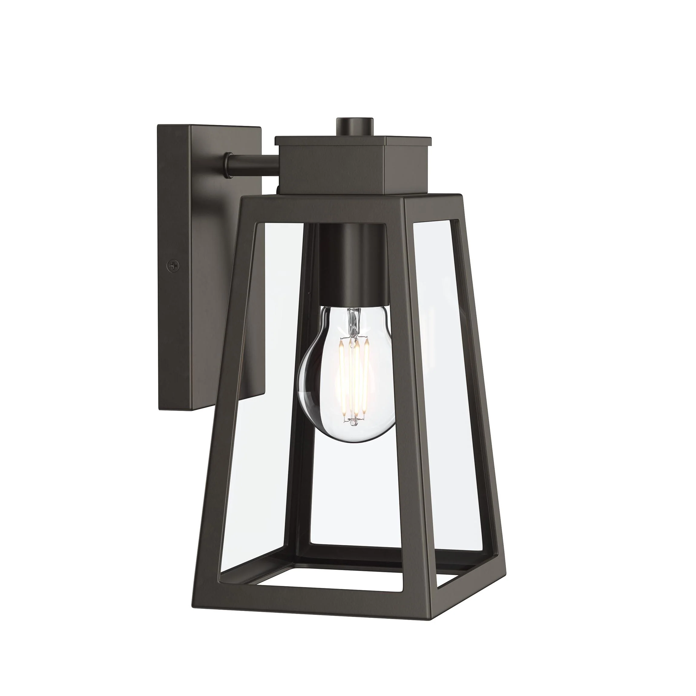 Hedry Small Outdoor Wall Lantern with Clear Glass Panels - Image 10
