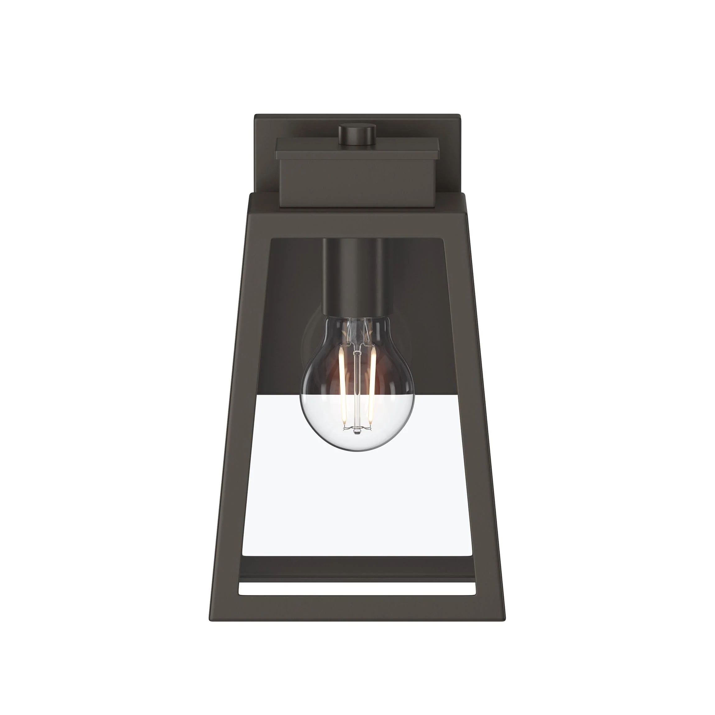 Hedry Small Outdoor Wall Lantern with Clear Glass Panels - Image 9