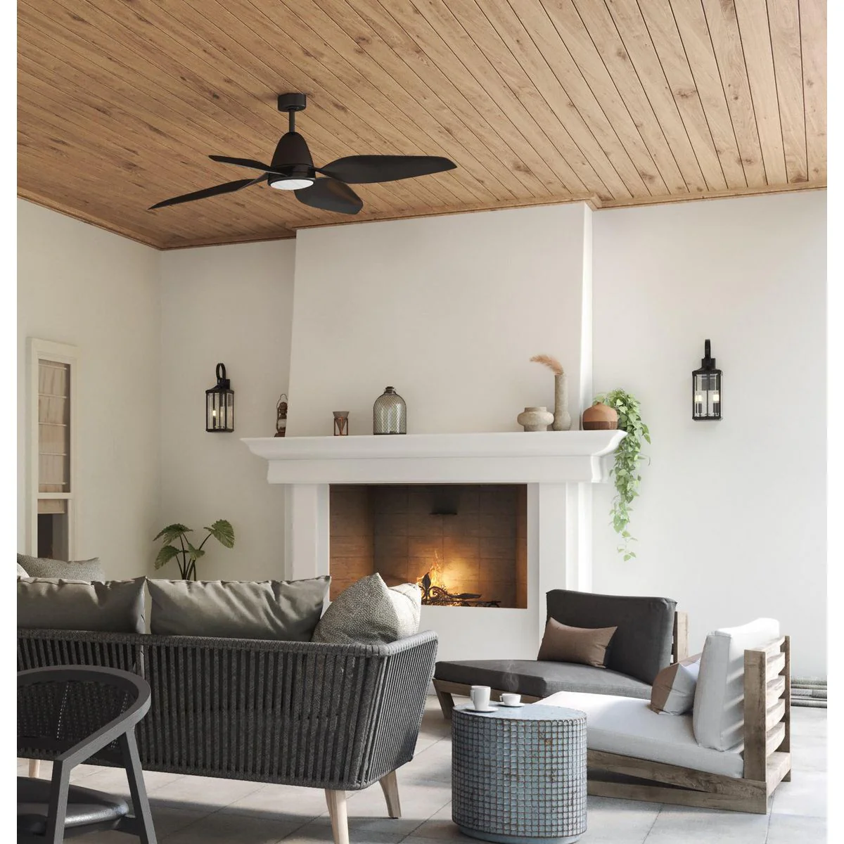 Holland Collection 60" Four-Blade Ceiling Fan - Image 4