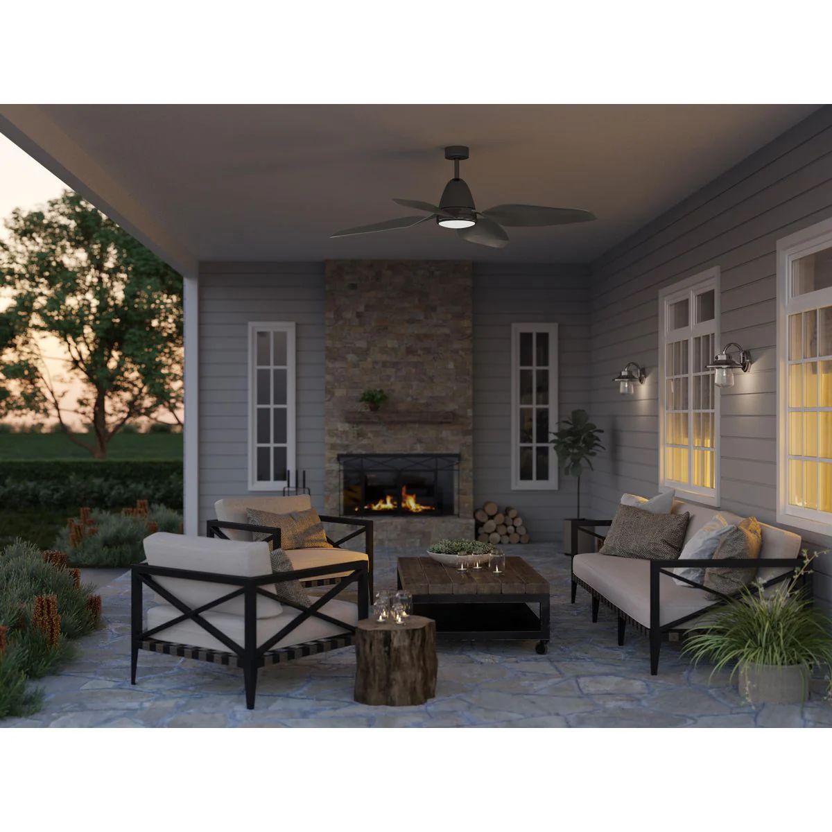 Holland Collection 60" Four-Blade Ceiling Fan - Image 5