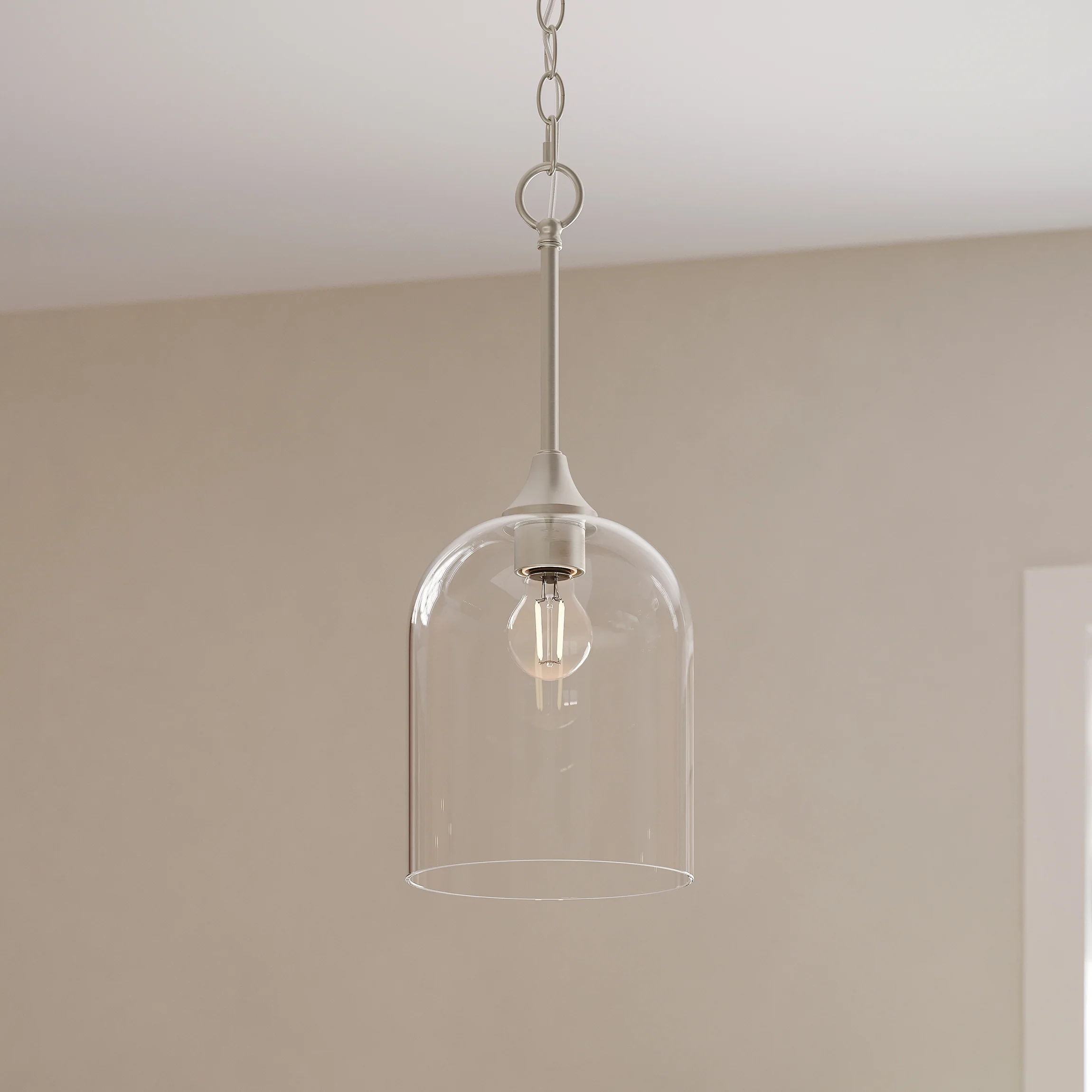 Ilia 1-Light Pendant with Clear Glass Shade - Image 11