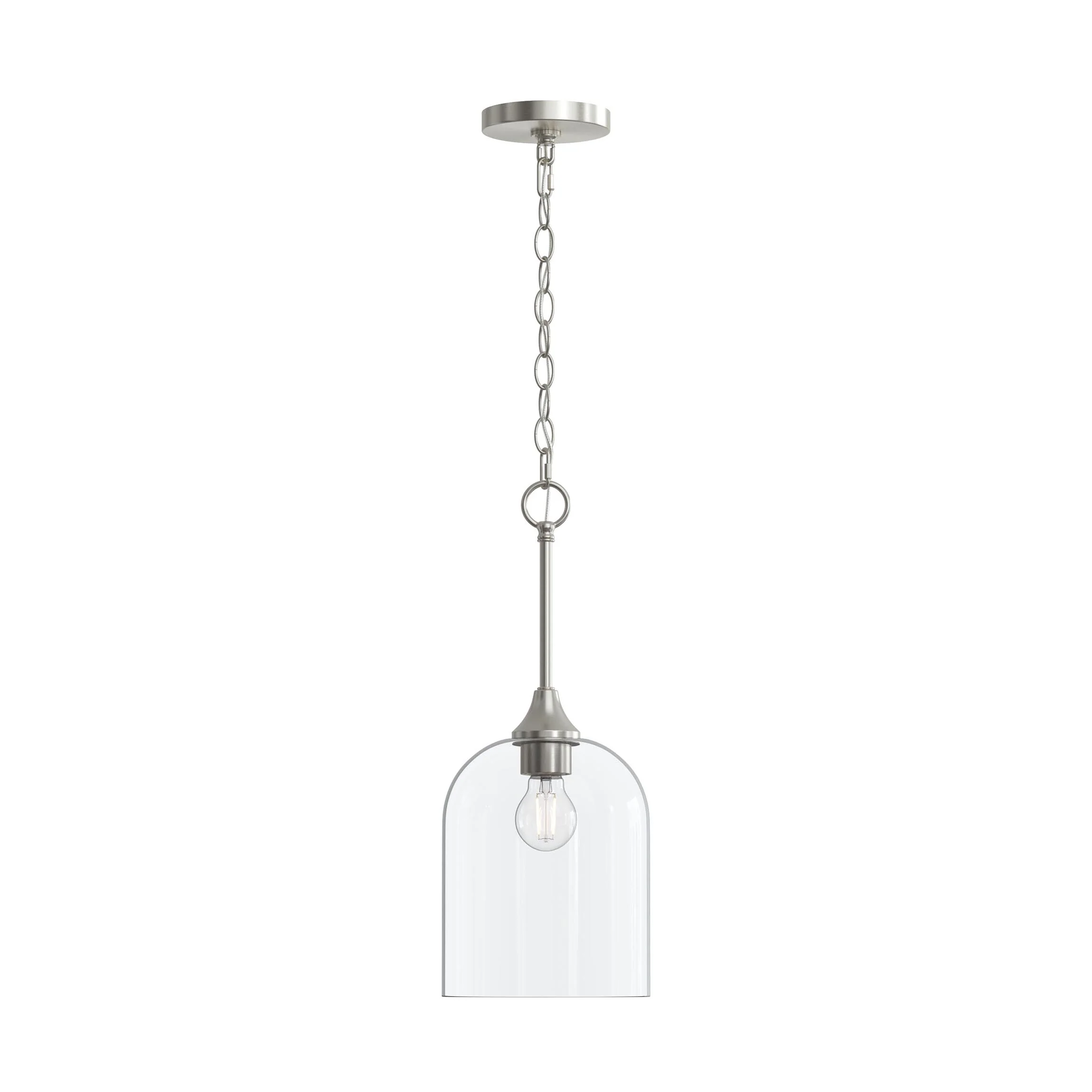 Ilia 1-Light Pendant with Clear Glass Shade - Image 15