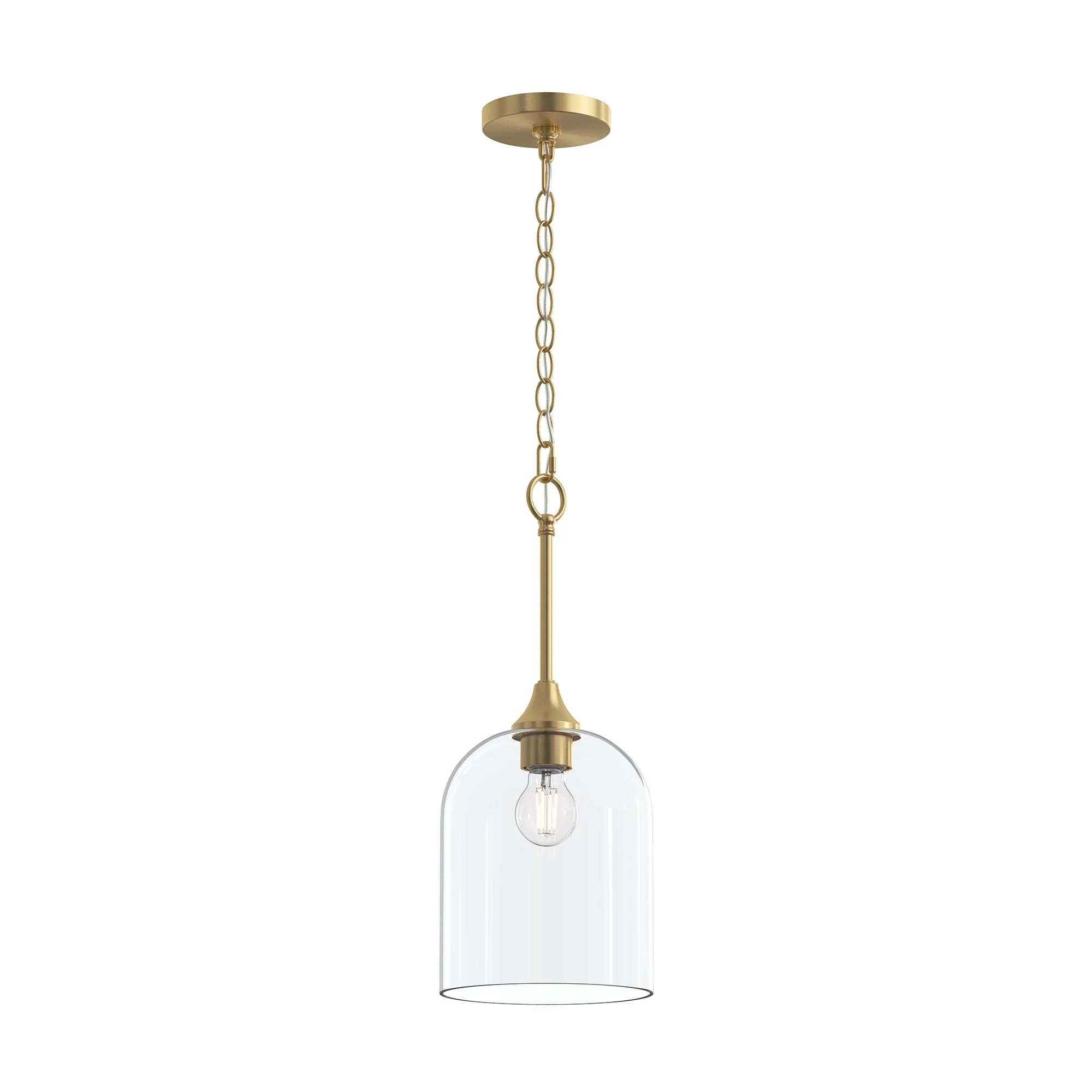 Ilia 1-Light Pendant with Clear Glass Shade - Image 17