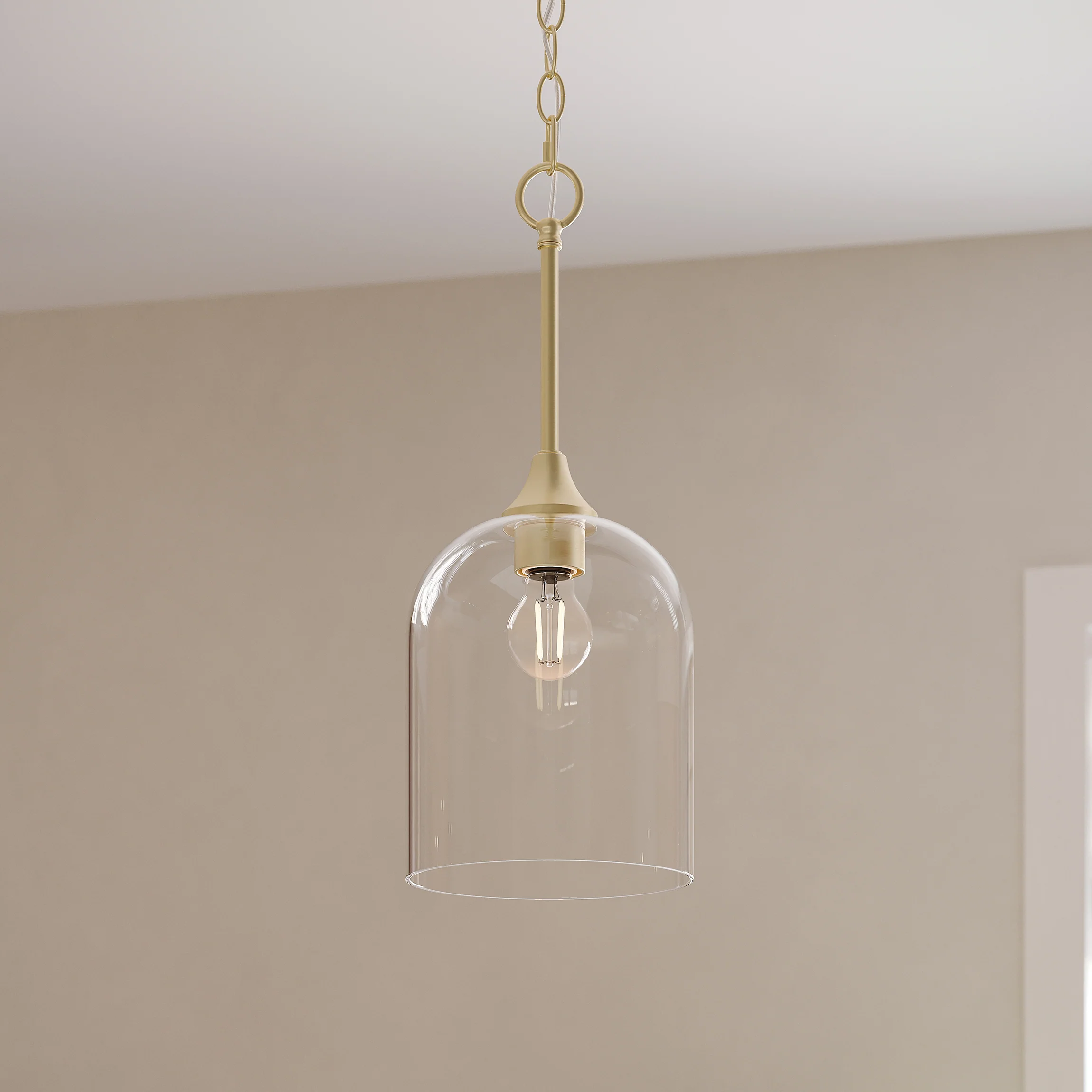 Ilia 1-Light Pendant with Clear Glass Shade - Image 18