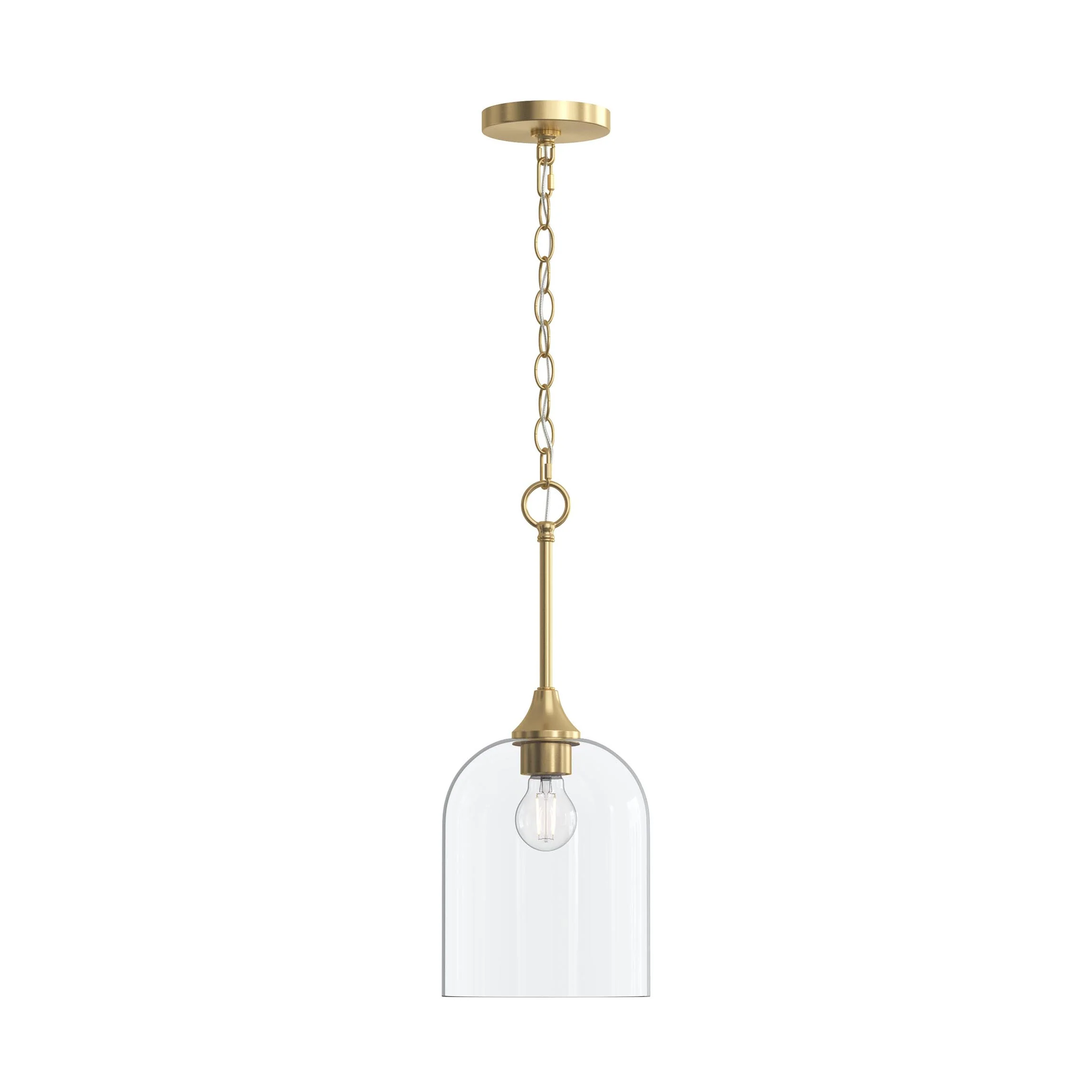 Ilia 1-Light Pendant with Clear Glass Shade - Image 22