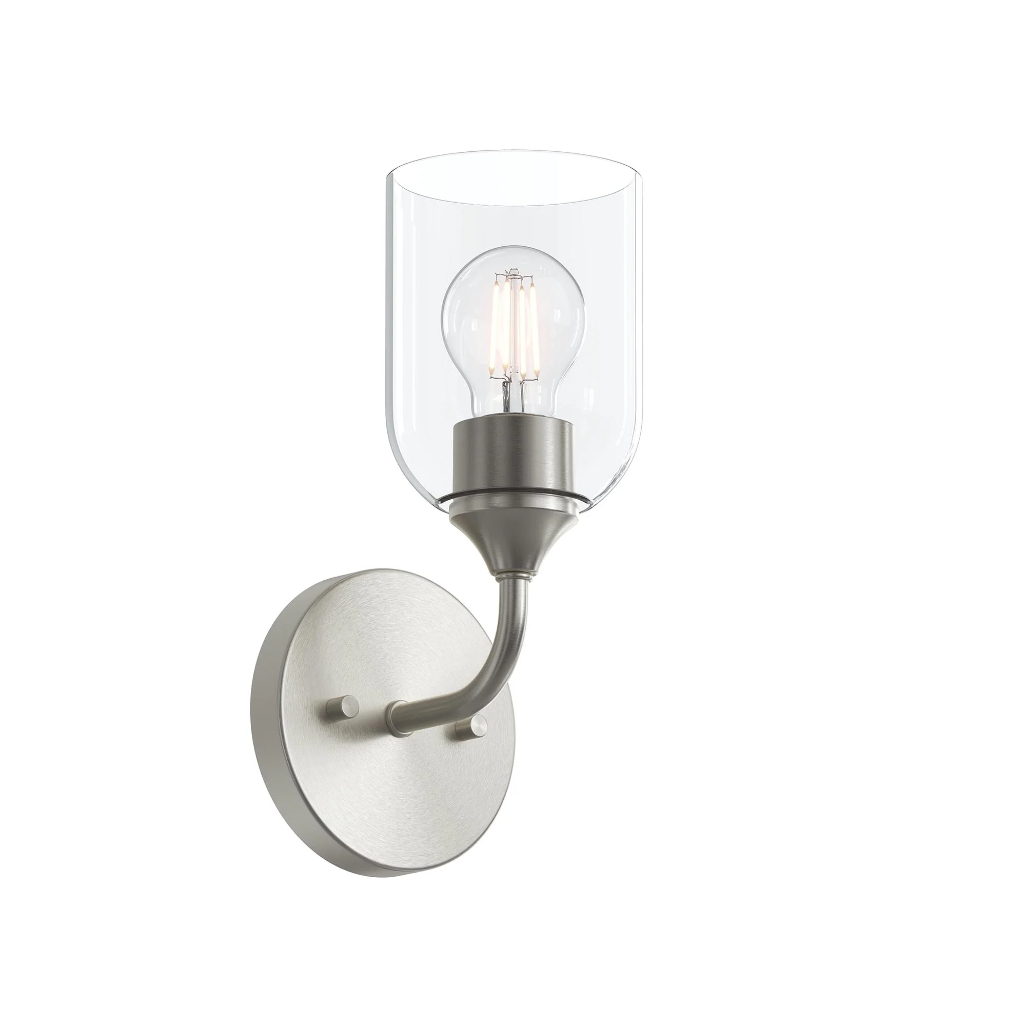 Ilia 1-Light Wall Sconce with Clear Glass Shade