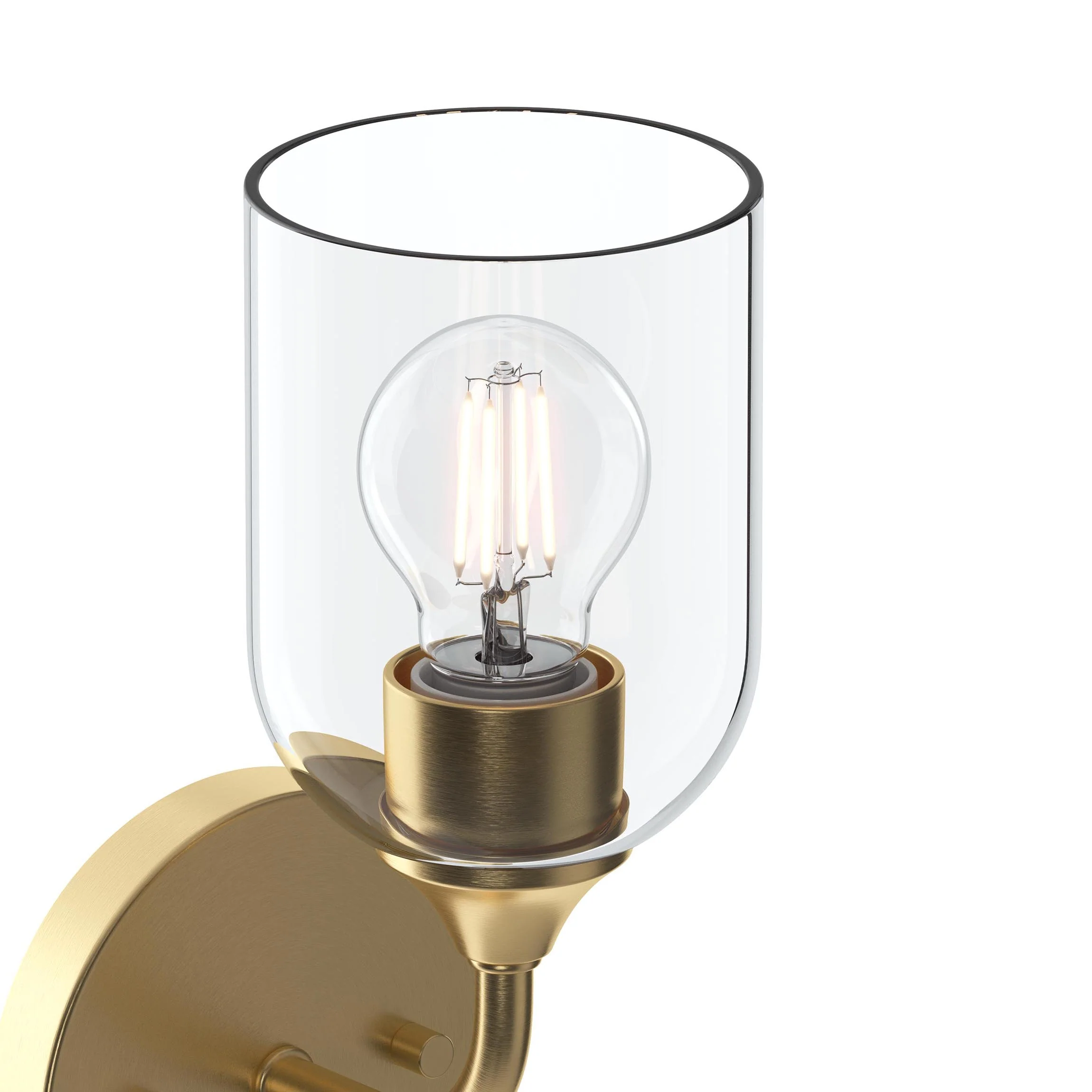 Ilia 1-Light Wall Sconce with Clear Glass Shade - Image 29