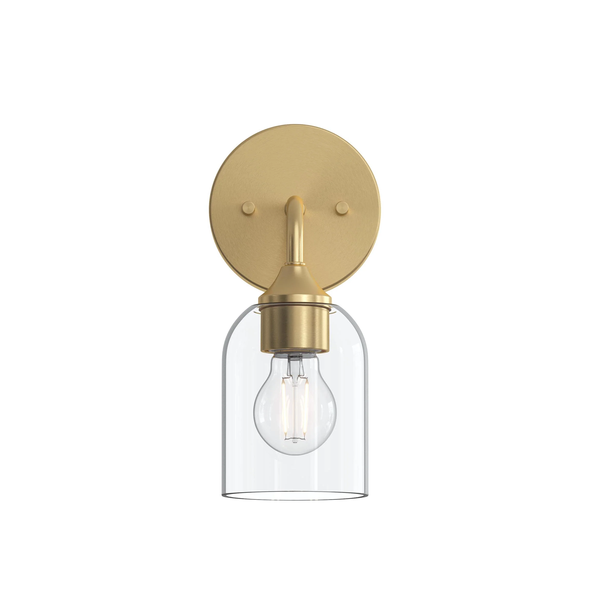 Ilia 1-Light Wall Sconce with Clear Glass Shade - Image 30