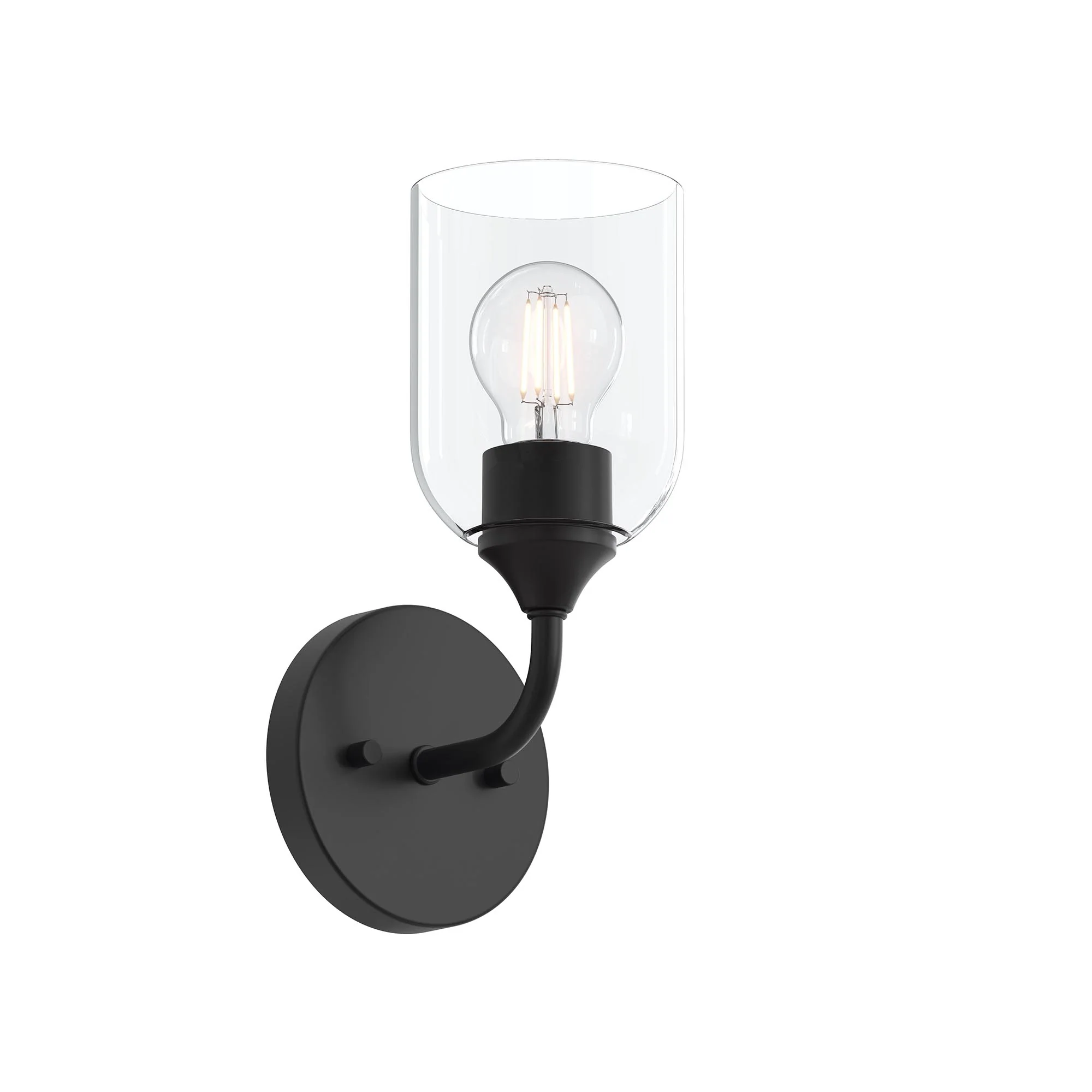 Ilia 1-Light Wall Sconce with Clear Glass Shade - Image 33