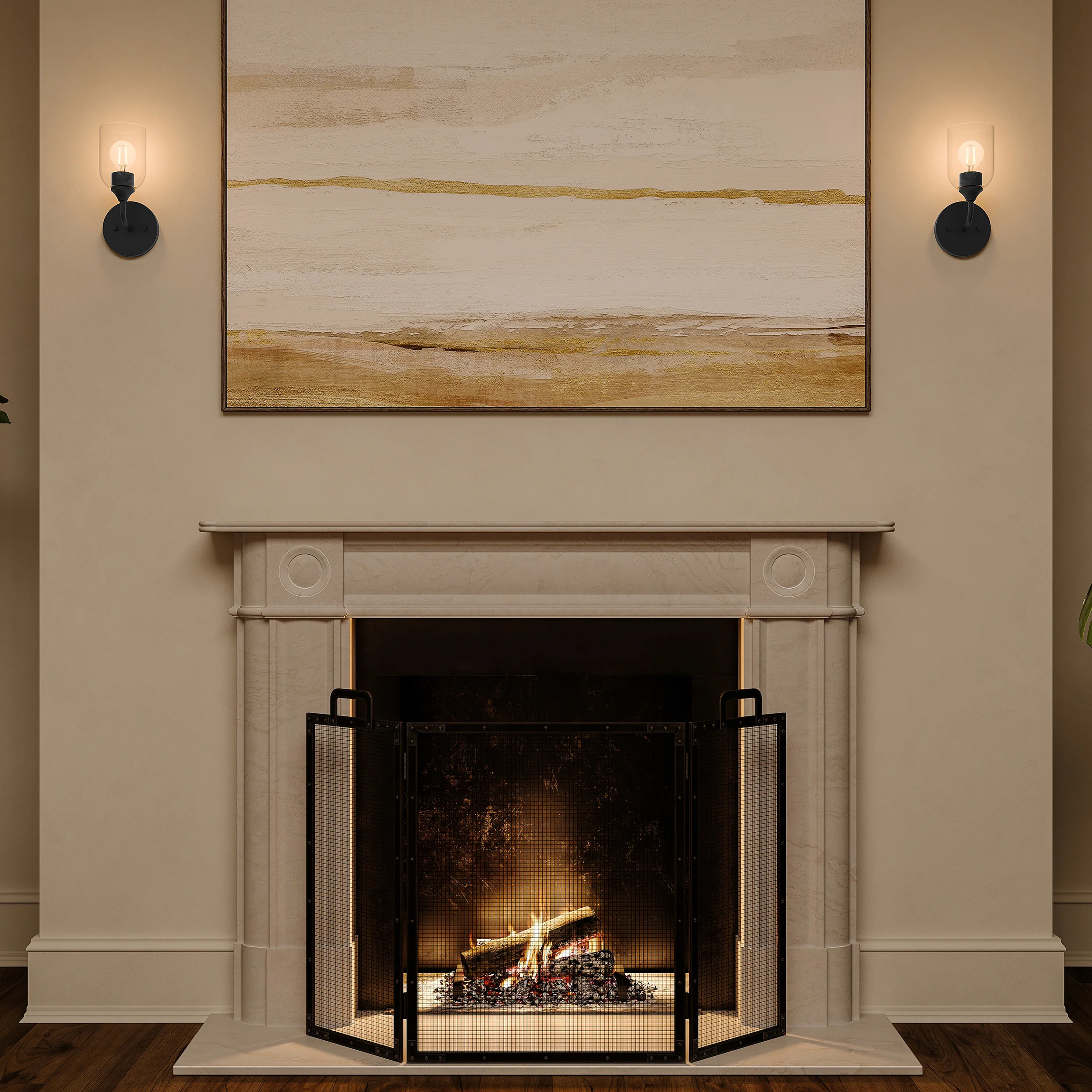 Ilia 1-Light Wall Sconce with Clear Glass Shade - Image 36
