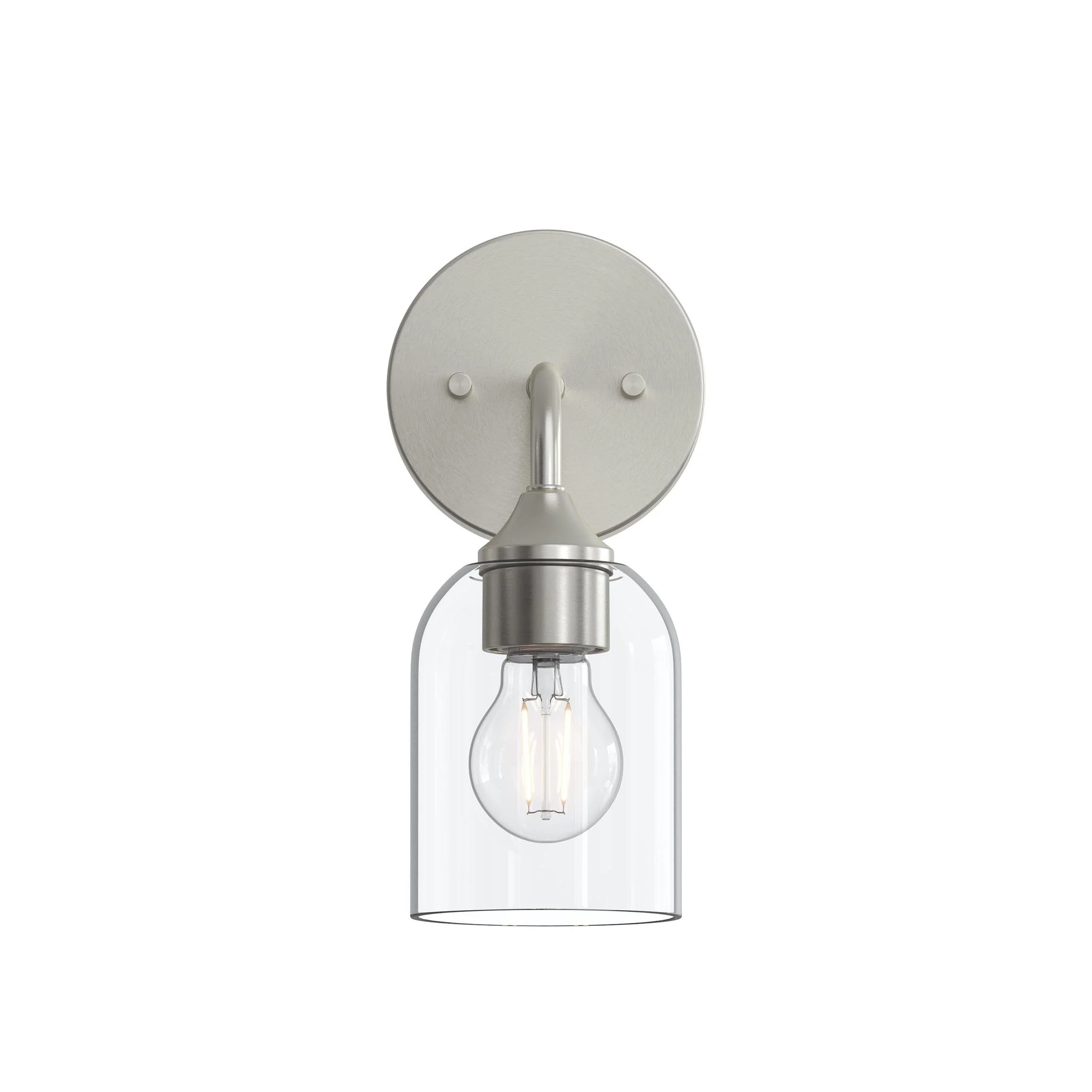 Ilia 1-Light Wall Sconce with Clear Glass Shade - Image 8
