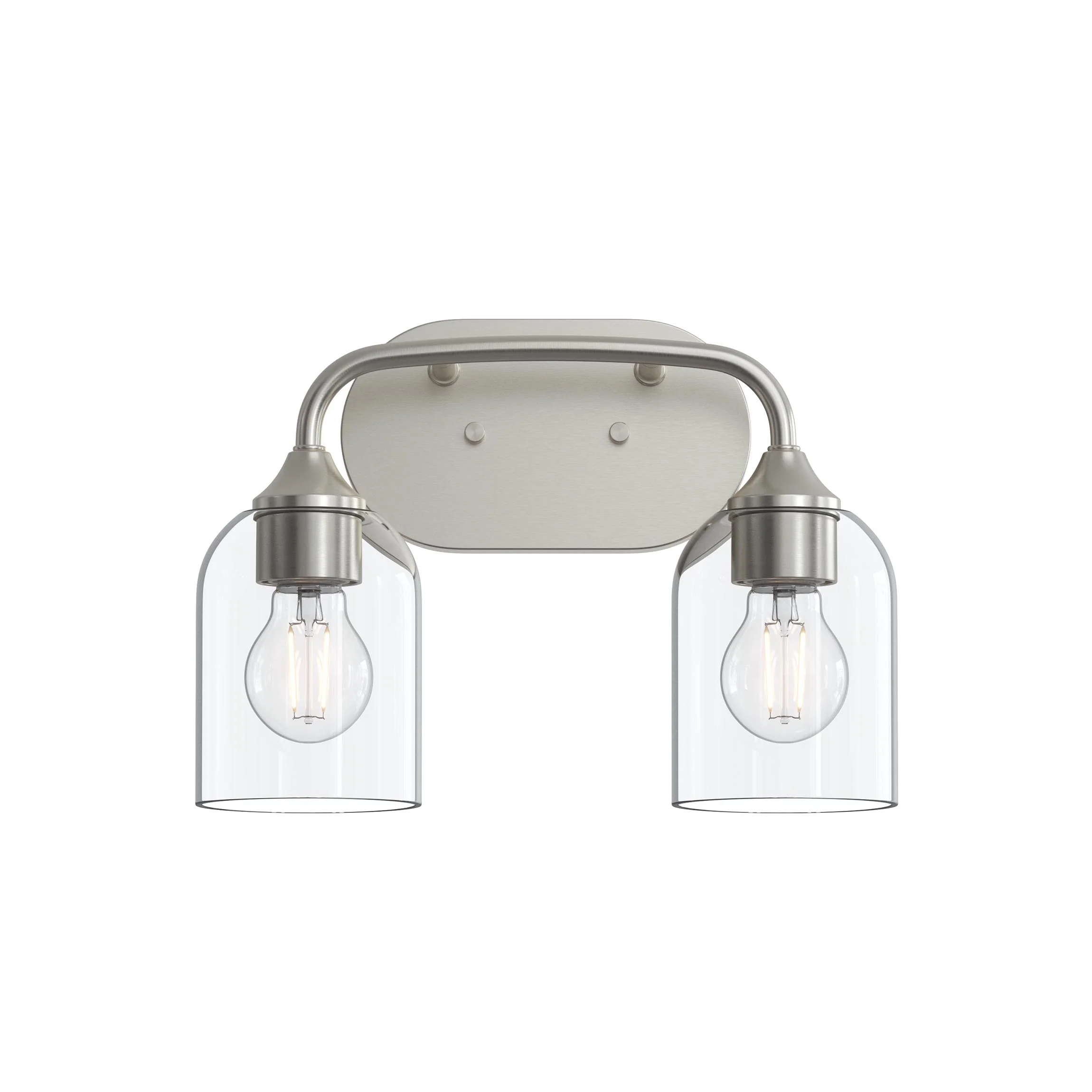 Ilia 2-Light Bath Vanity with Clear Glass Shade - Image 32
