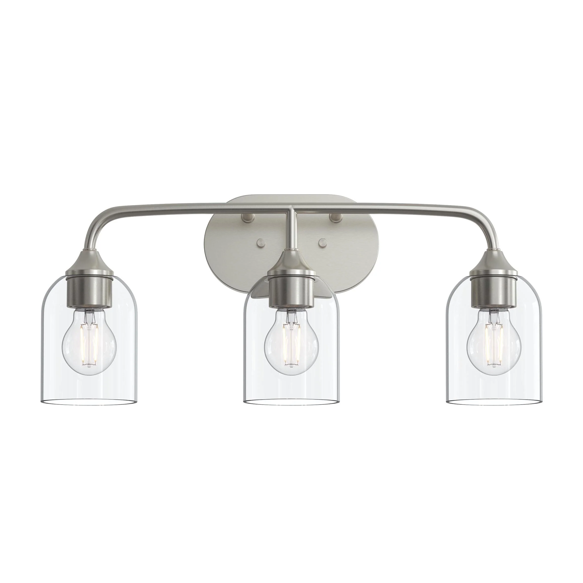 Ilia 3-Light Bath Vanity with Clear Glass Shade - Image 23