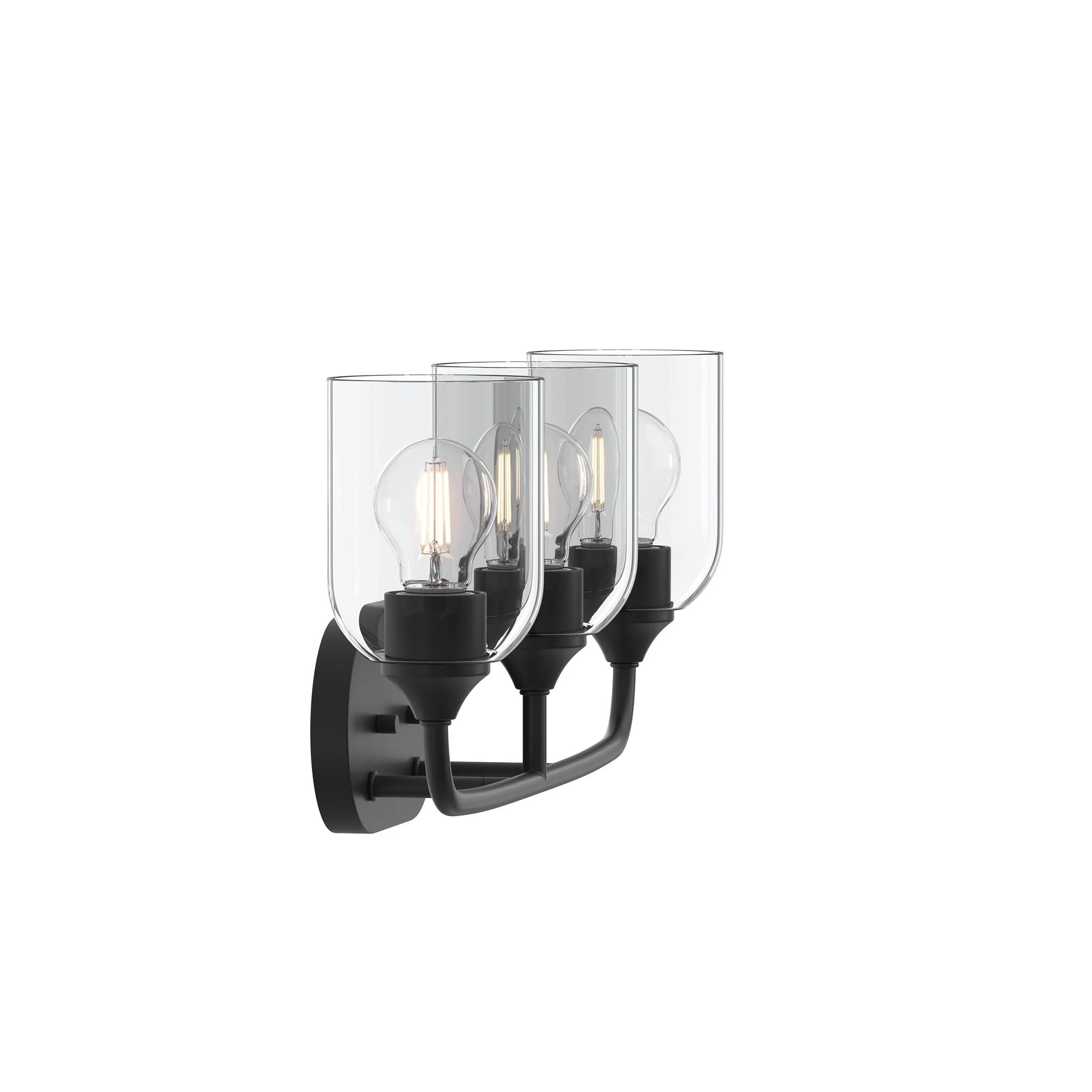 Ilia 3-Light Bath Vanity with Clear Glass Shade - Image 37