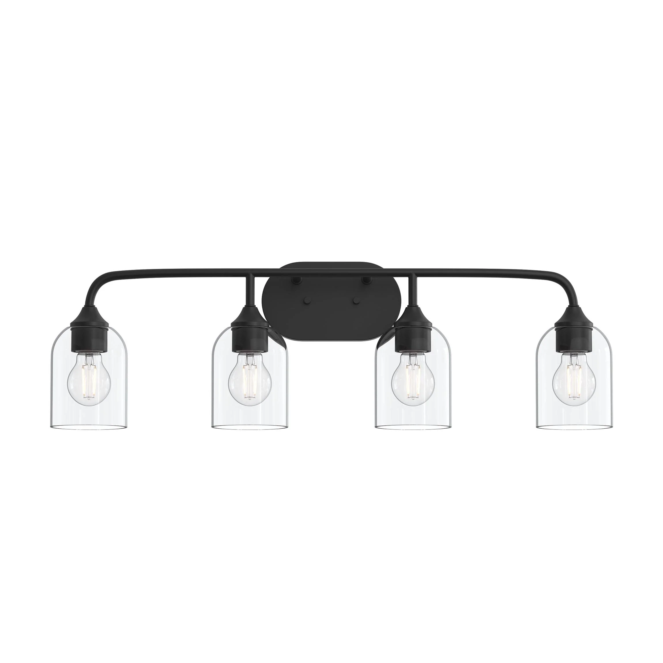 Ilia 4-Light Bath Vanity with Clear Glass Shade - Image 10