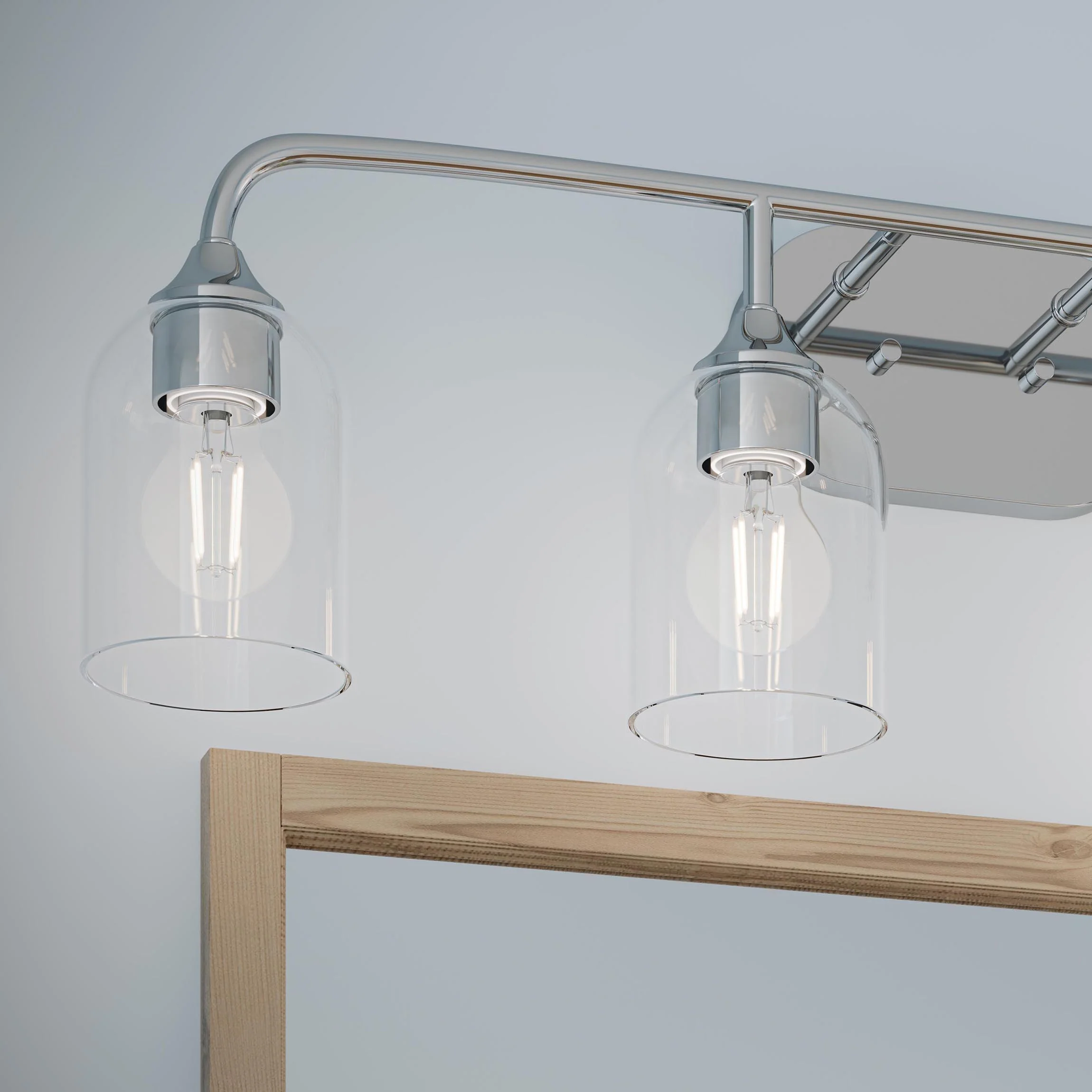 Ilia 4-Light Bath Vanity with Clear Glass Shade - Image 27