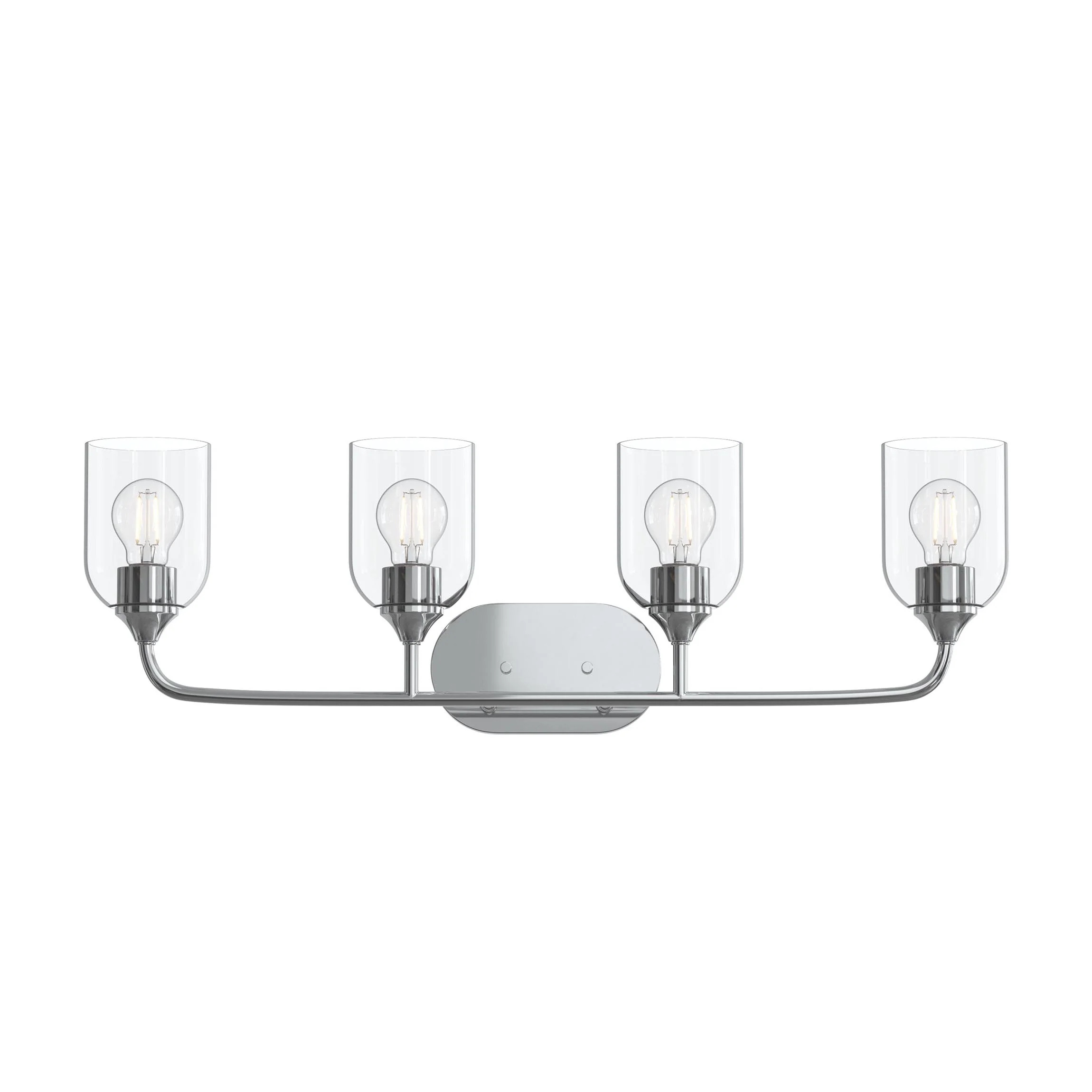 Ilia 4-Light Bath Vanity with Clear Glass Shade - Image 28