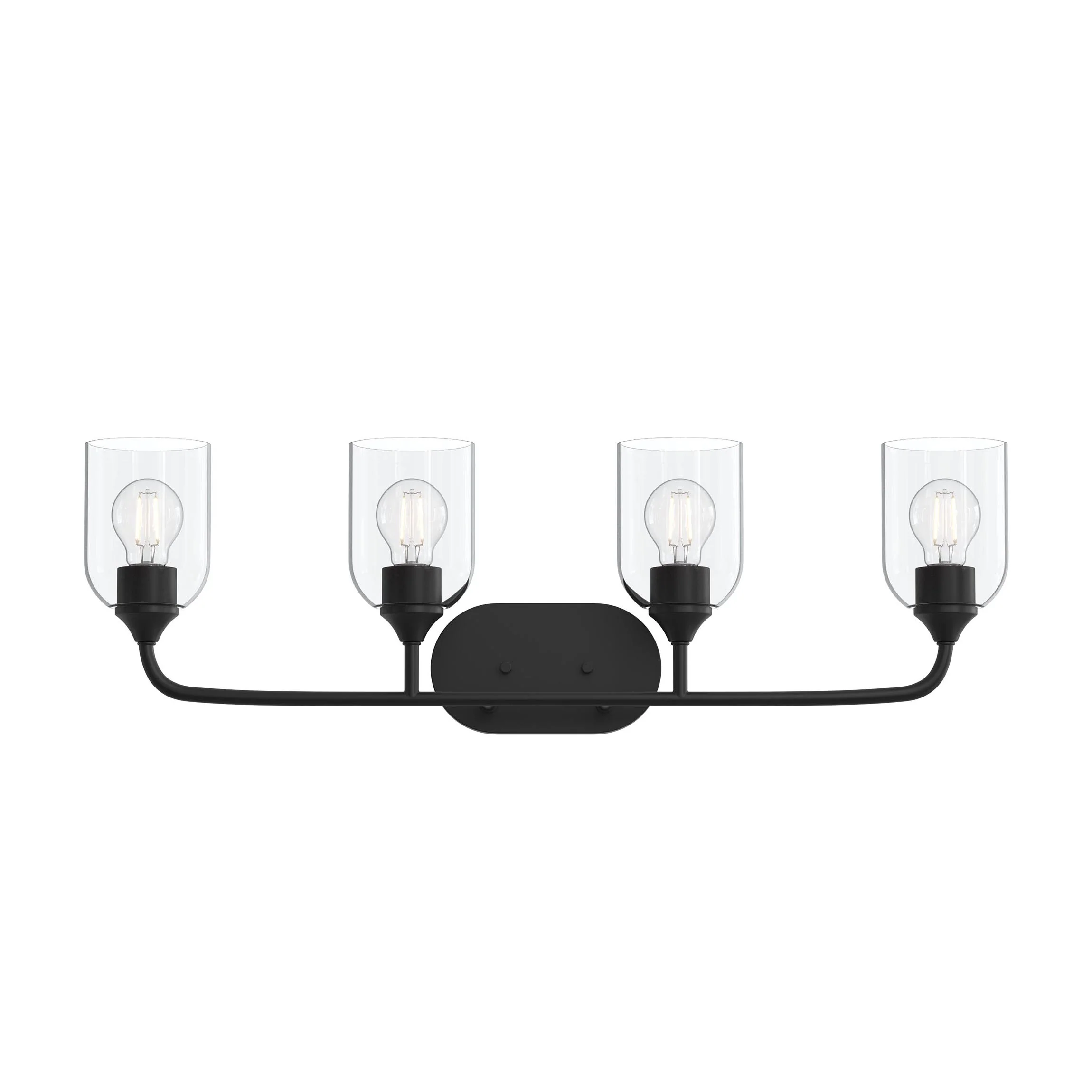 Ilia 4-Light Bath Vanity with Clear Glass Shade - Image 8