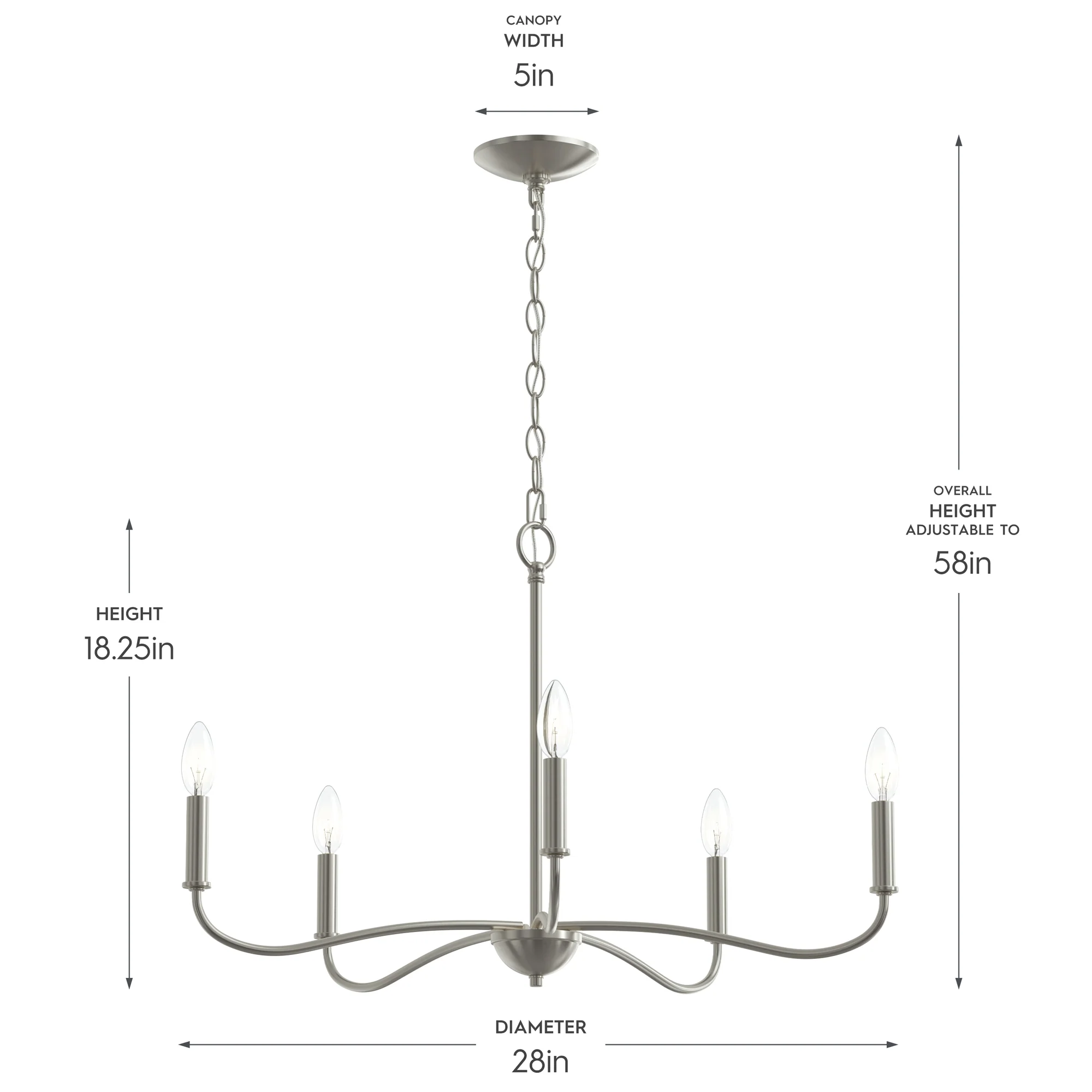Ilia 5-Light Chandelier - Image 14