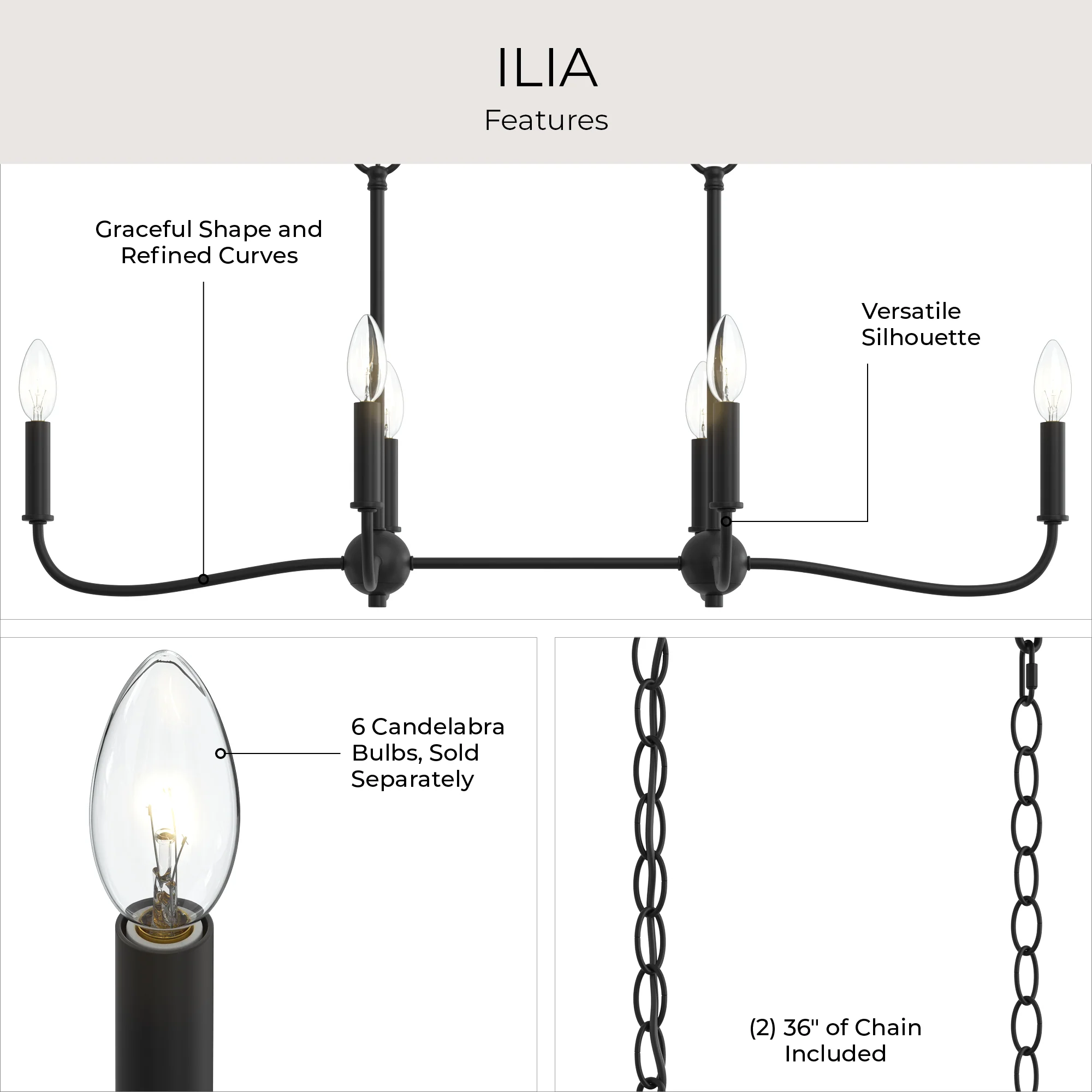 Ilia 6-Light Island Chandelier - Image 24