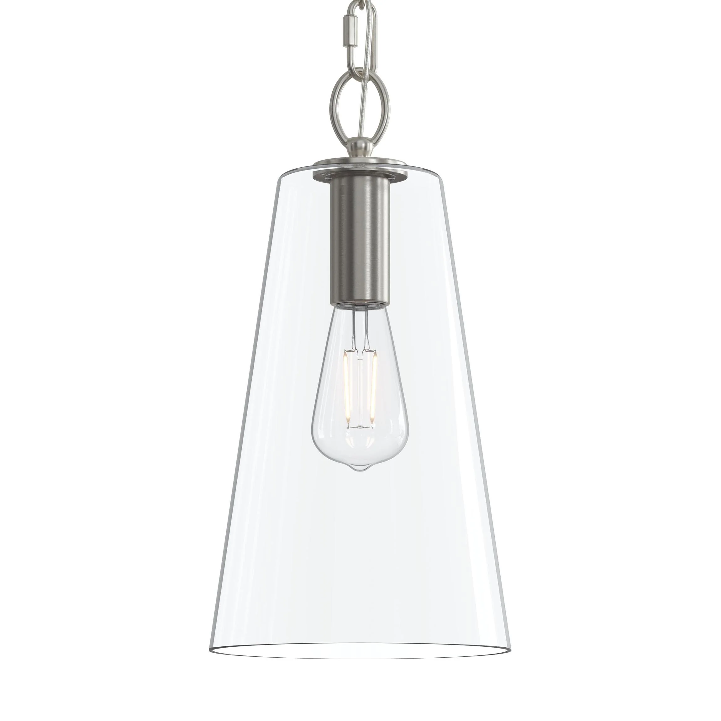 Jheni One-Light  Pendant with Clear Glass Shade - Image 13