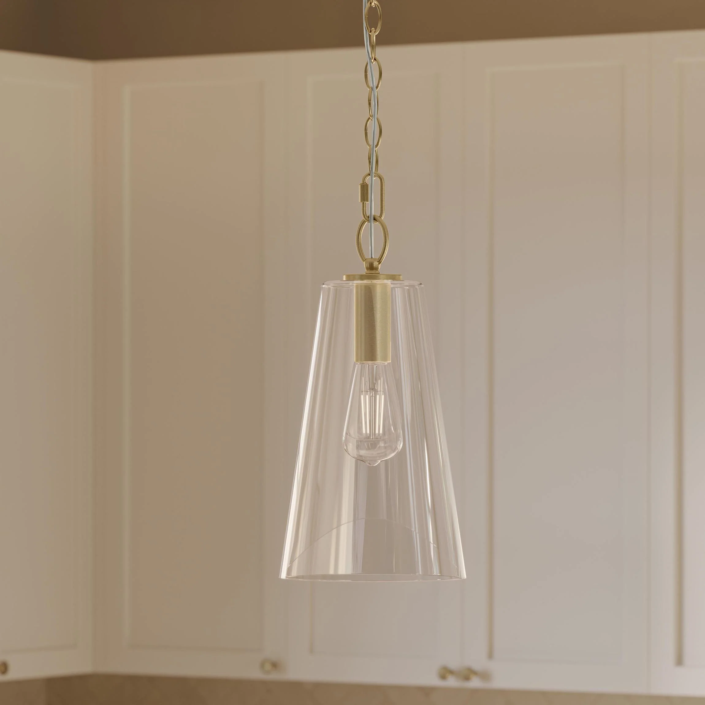 Jheni One-Light  Pendant with Clear Glass Shade - Image 18