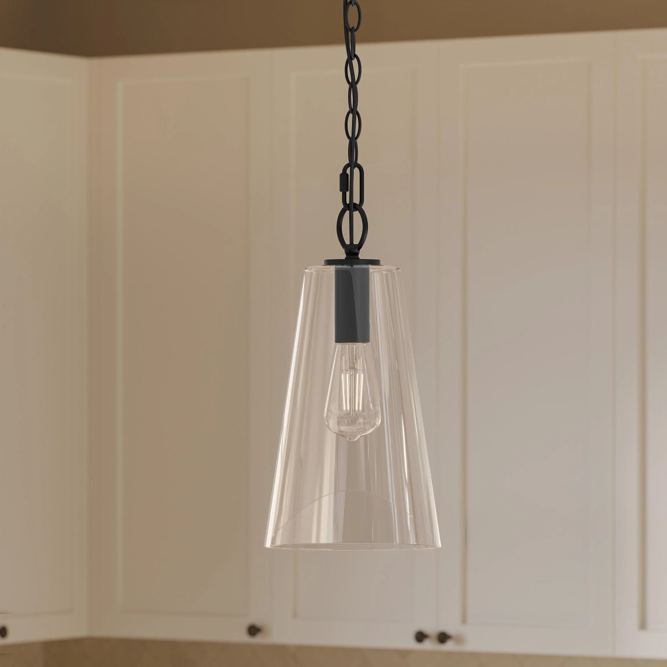 Jheni One-Light  Pendant with Clear Glass Shade - Image 2