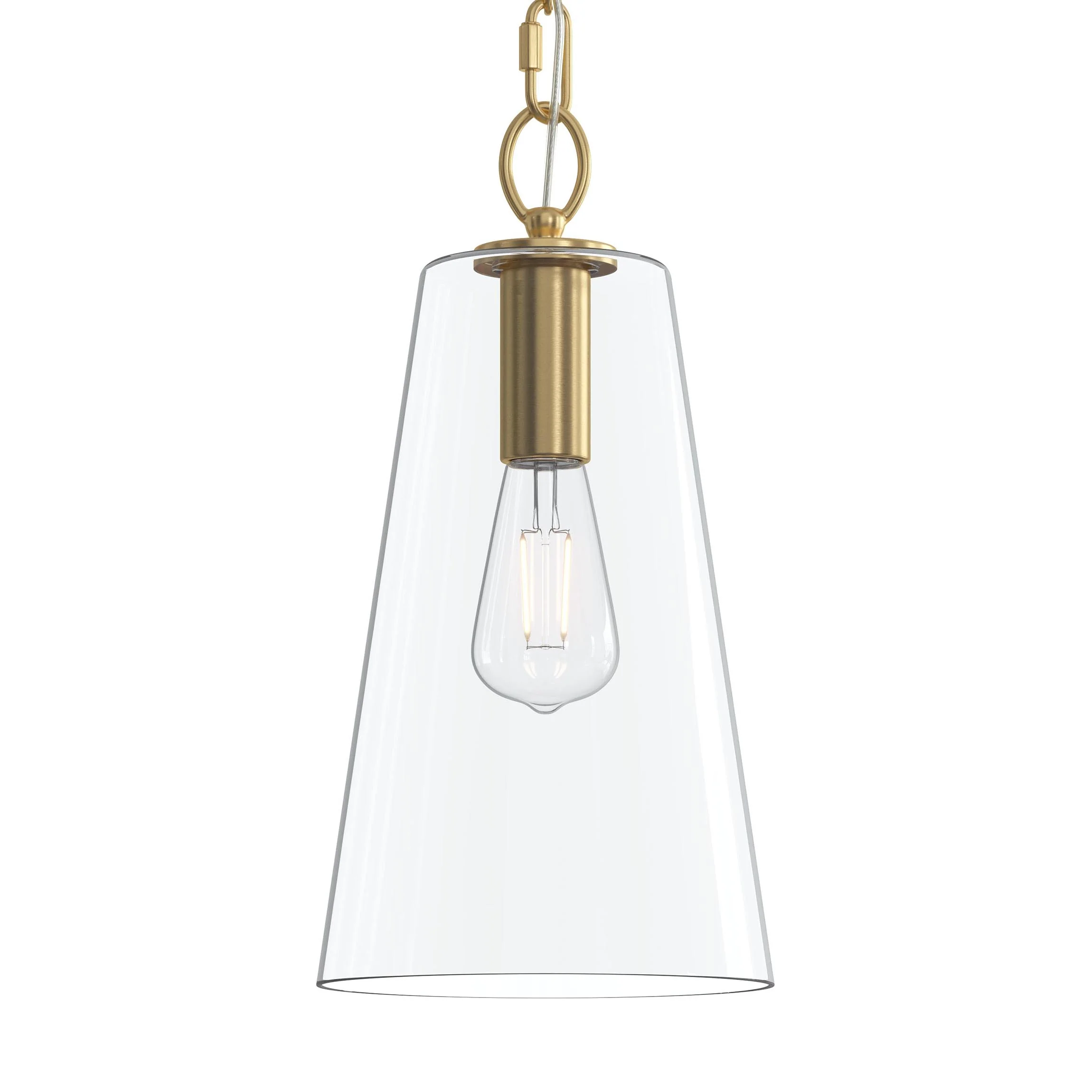 Jheni One-Light  Pendant with Clear Glass Shade - Image 21