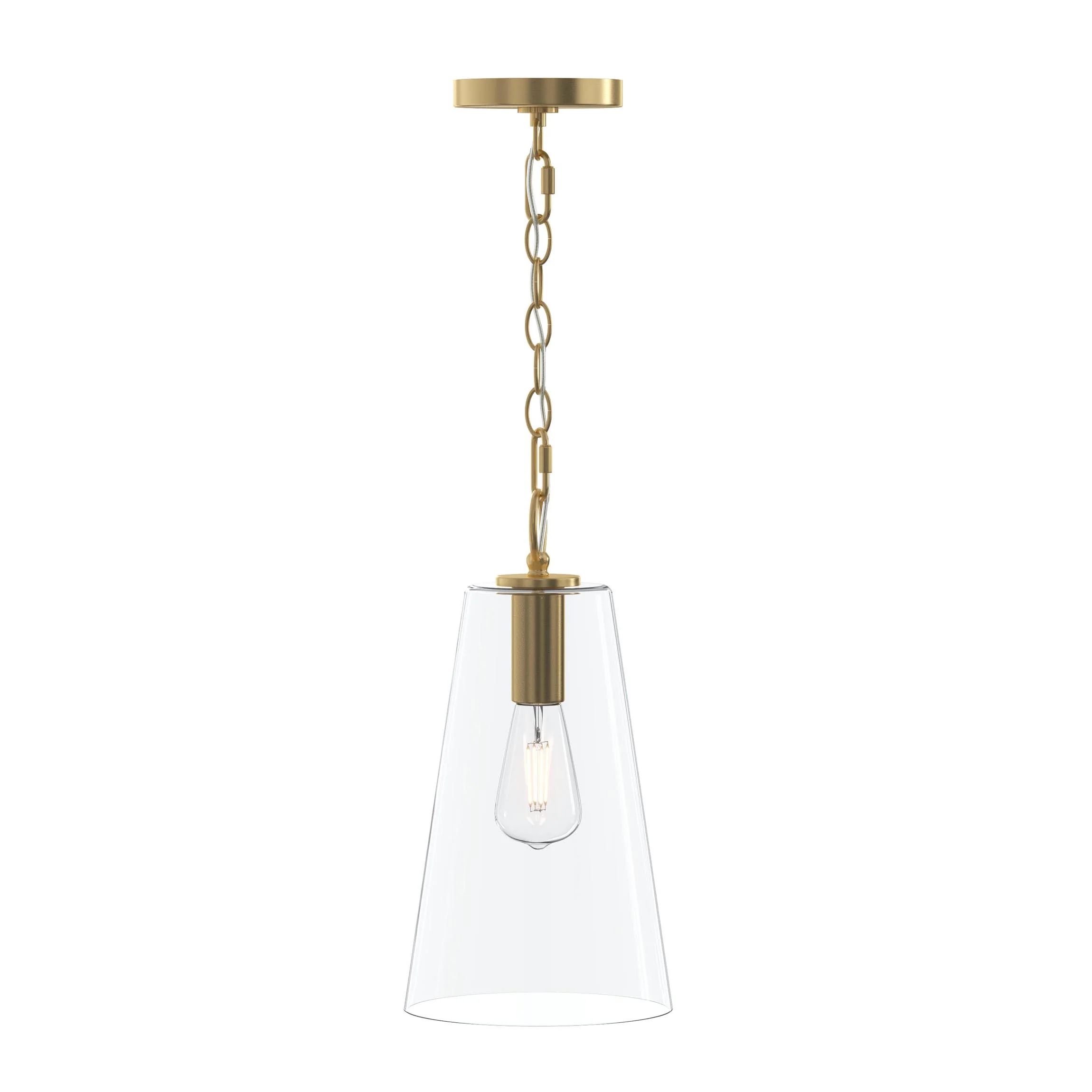 Jheni One-Light  Pendant with Clear Glass Shade - Image 24