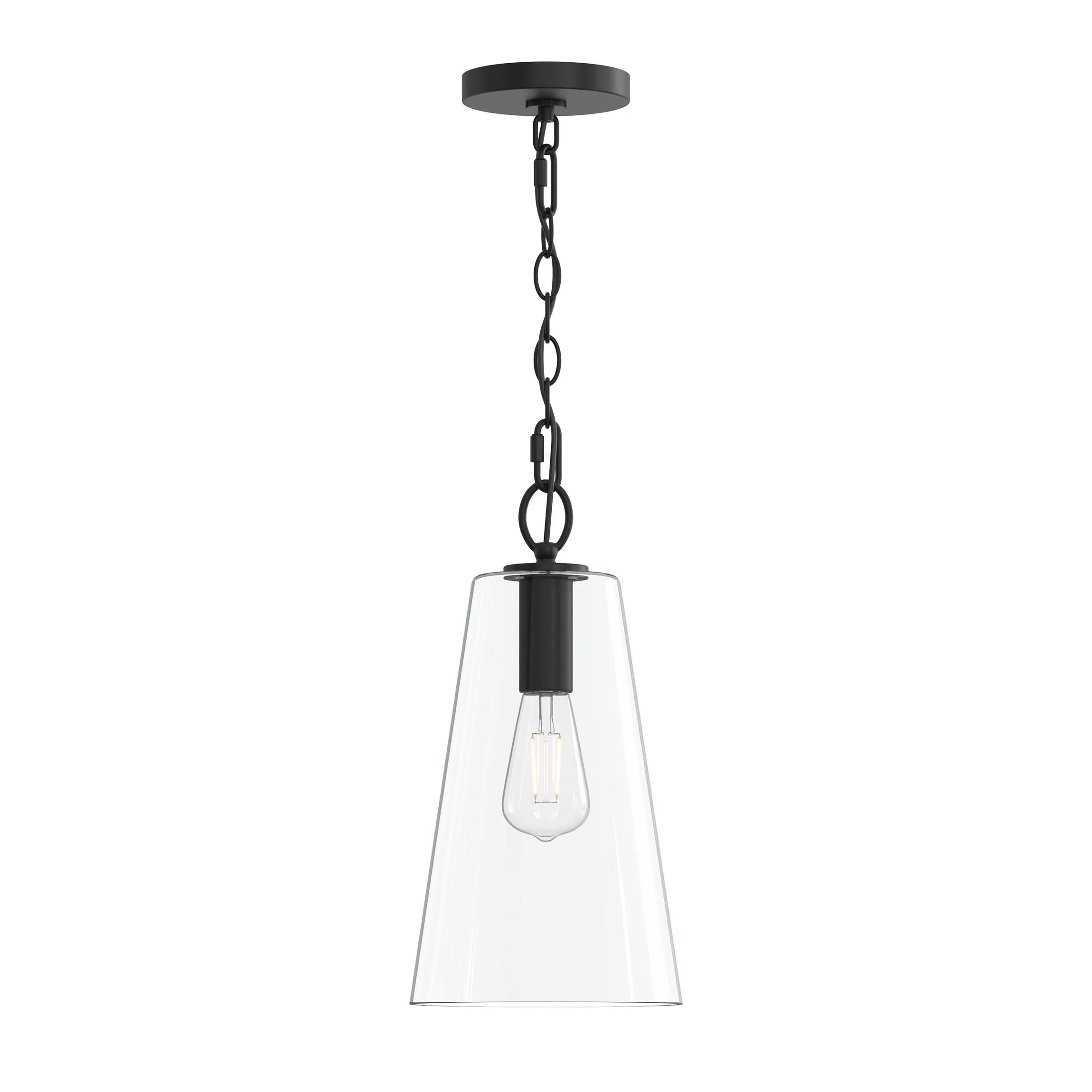Jheni One-Light  Pendant with Clear Glass Shade - Image 6