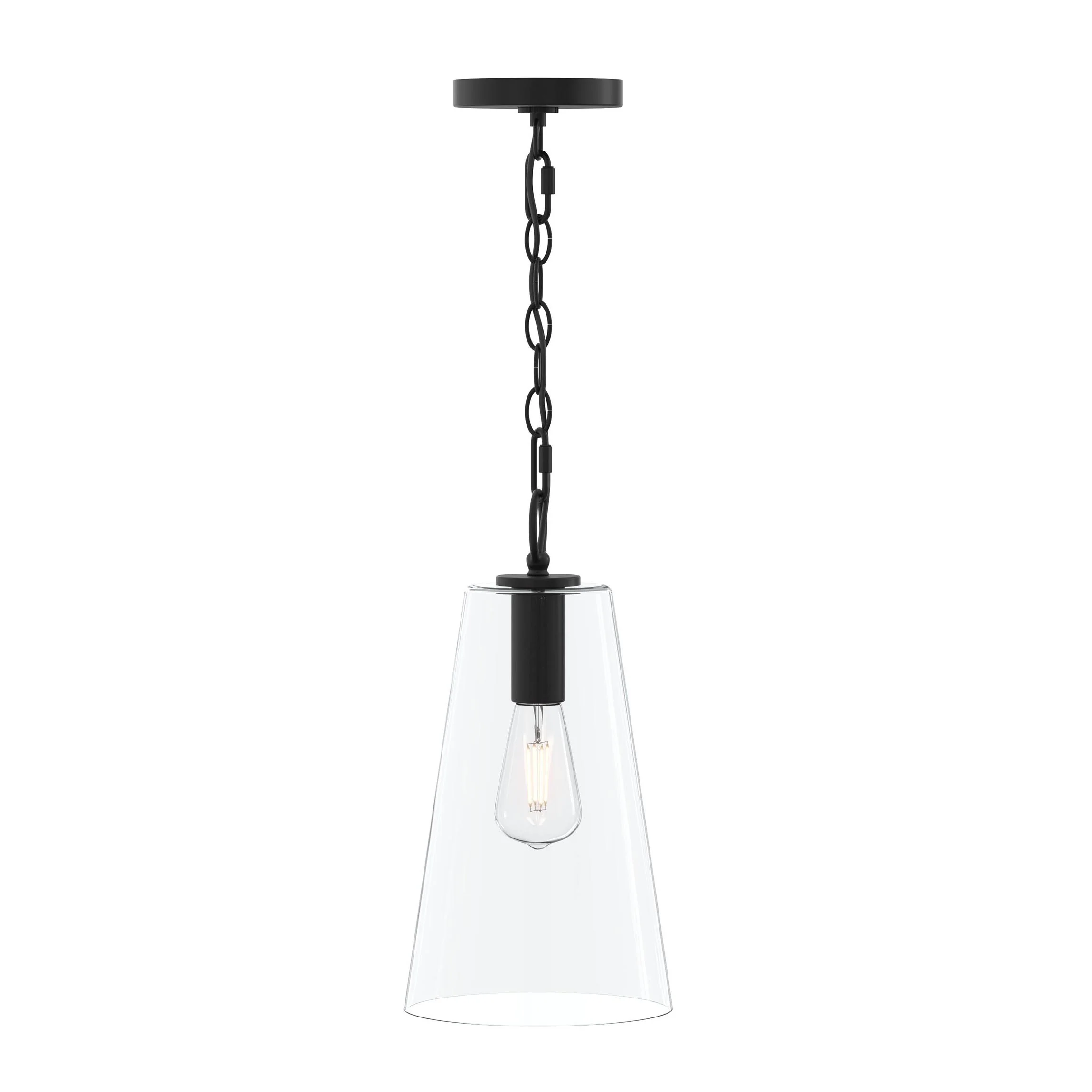 Jheni One-Light  Pendant with Clear Glass Shade - Image 8