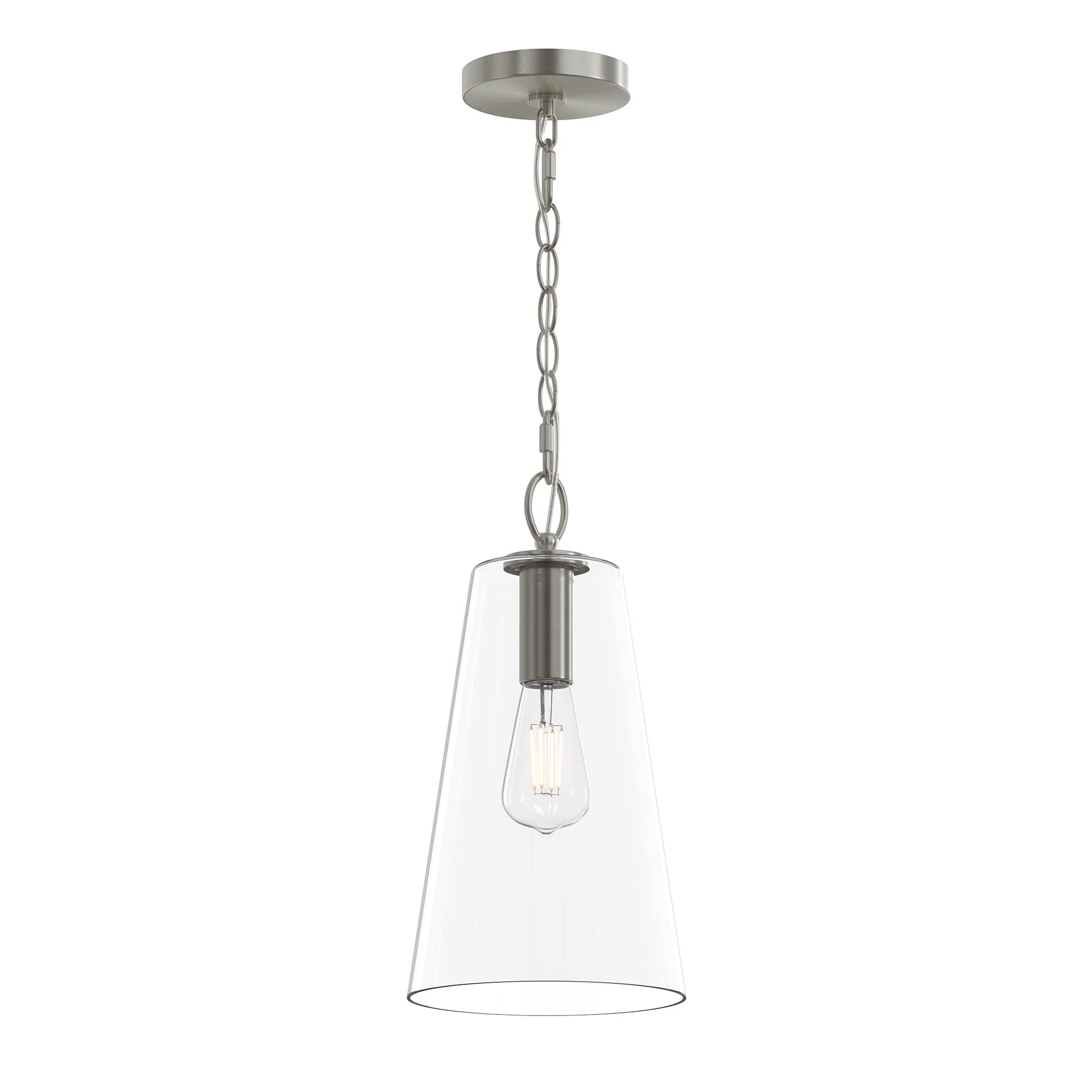 Jheni One-Light  Pendant with Clear Glass Shade - Image 9