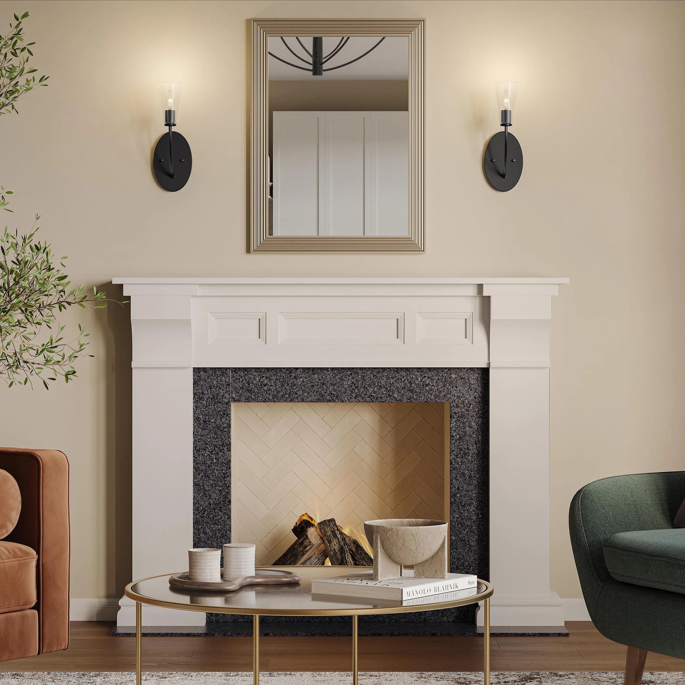 Jheni One-Light Wall Sconce with Clear Glass Shades - Image 12