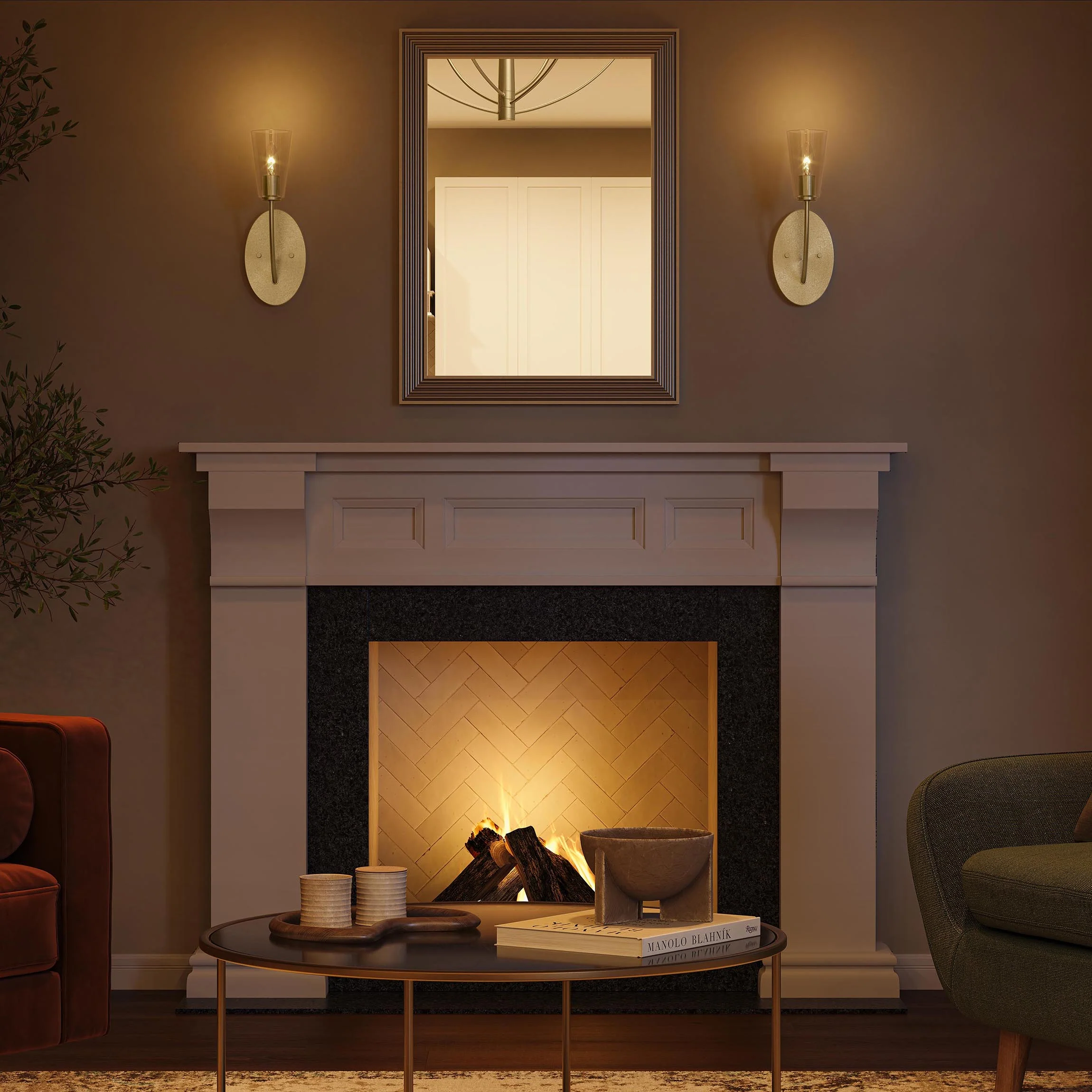 Jheni One-Light Wall Sconce with Clear Glass Shades - Image 24