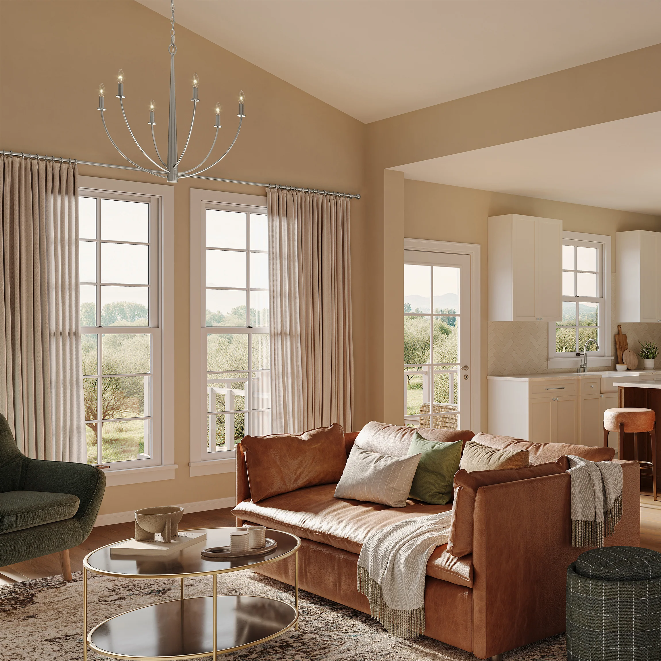 Jheni Six-Light Chandelier - Image 3