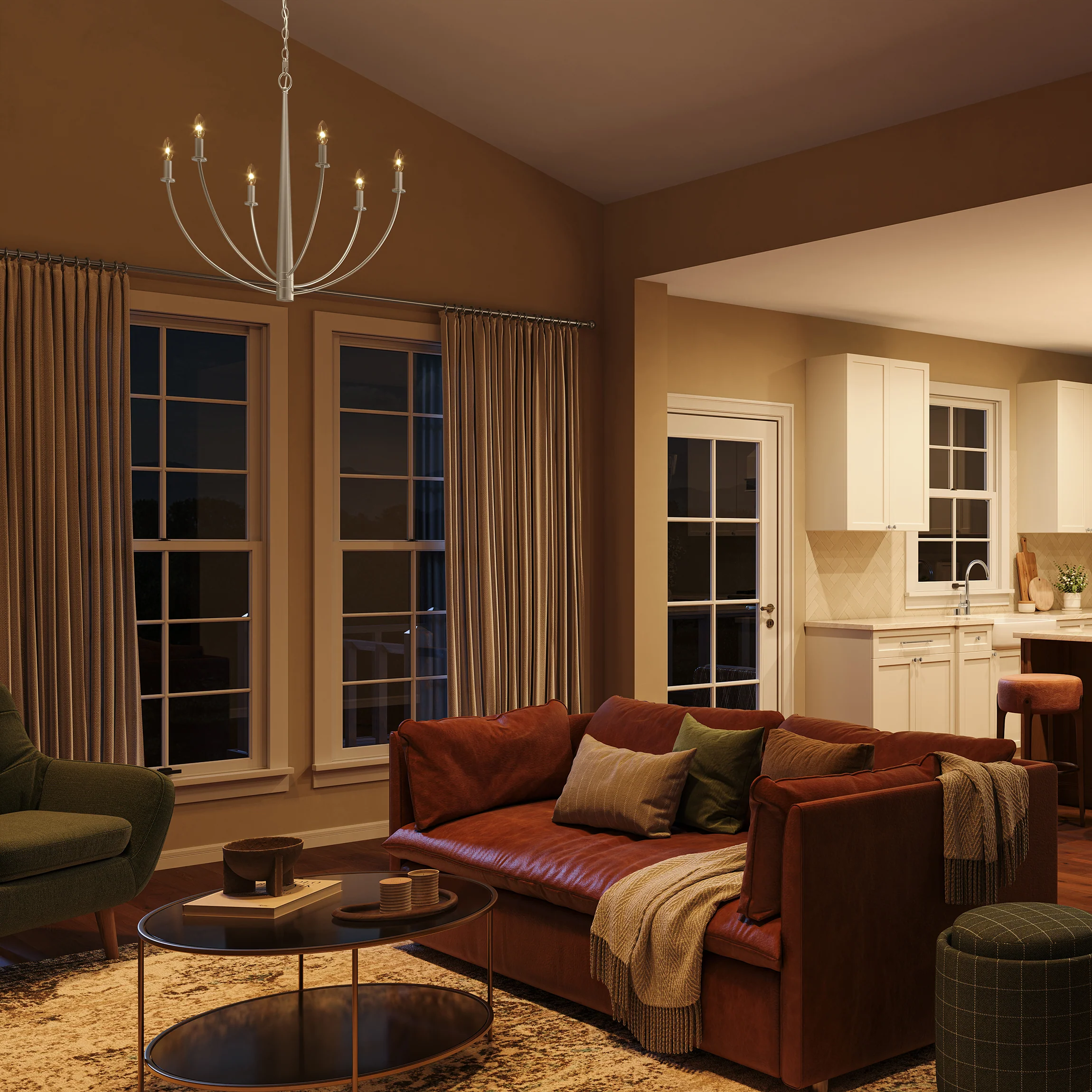 Jheni Six-Light Chandelier - Image 7