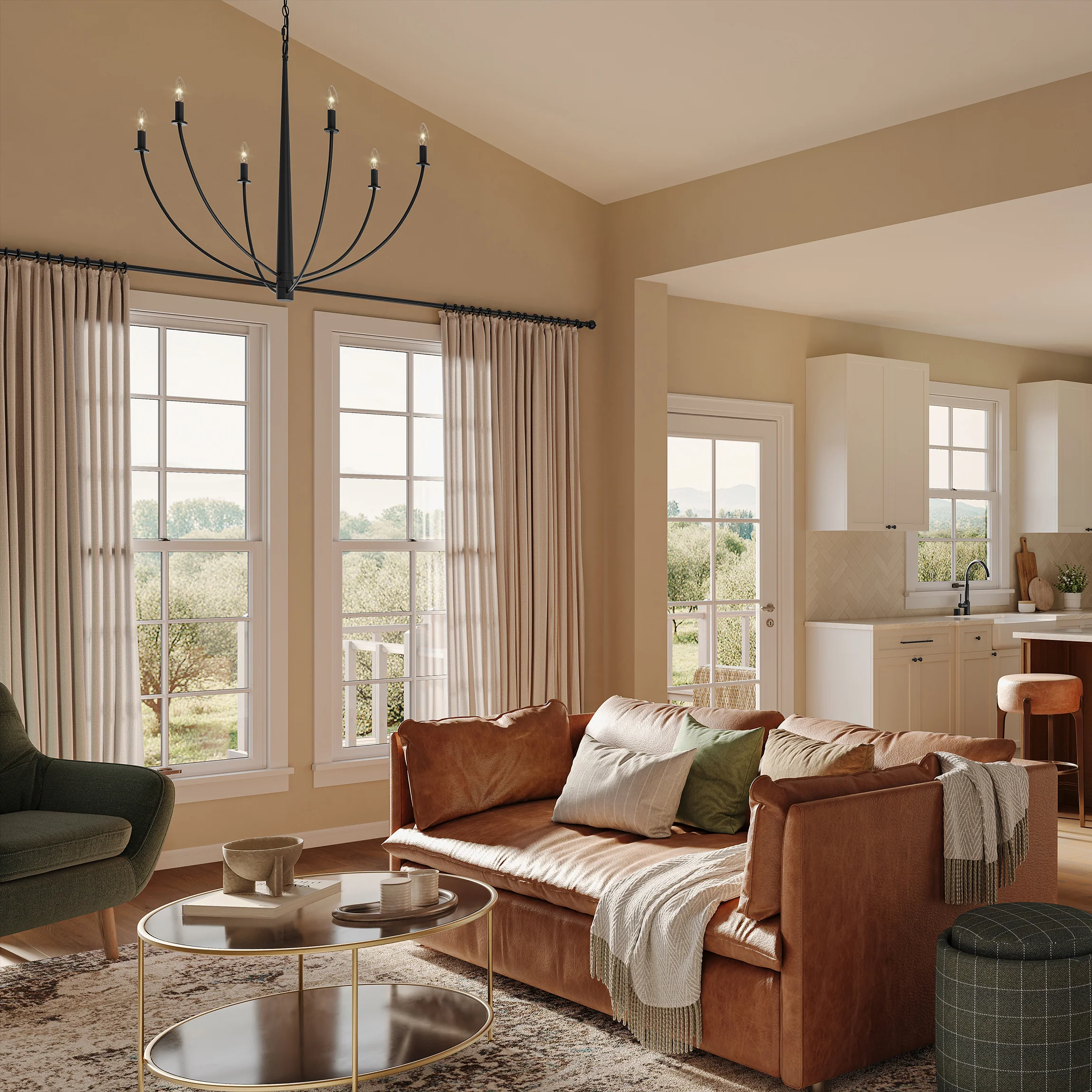 Jheni Six-Light  Large Chandelier - Image 2