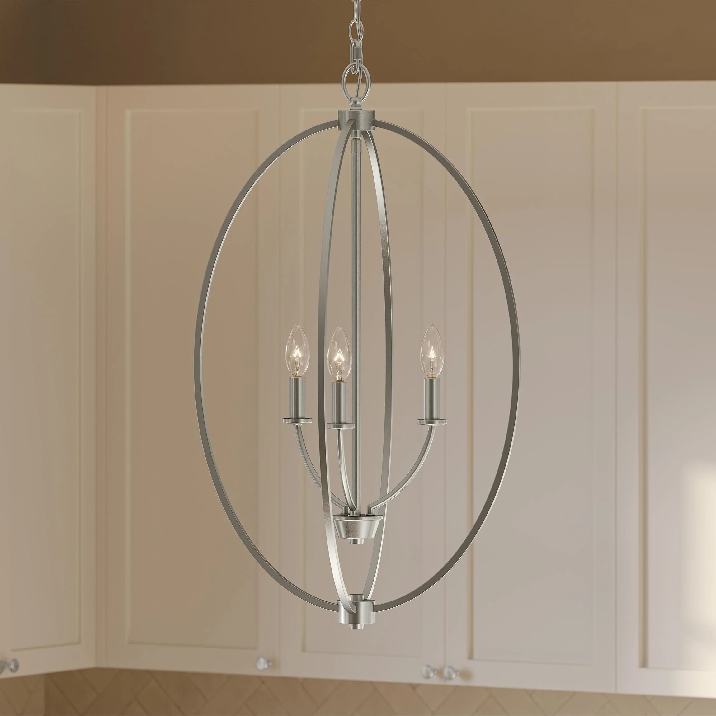 Jheni Three-Light Foyer Pendant - Image 21