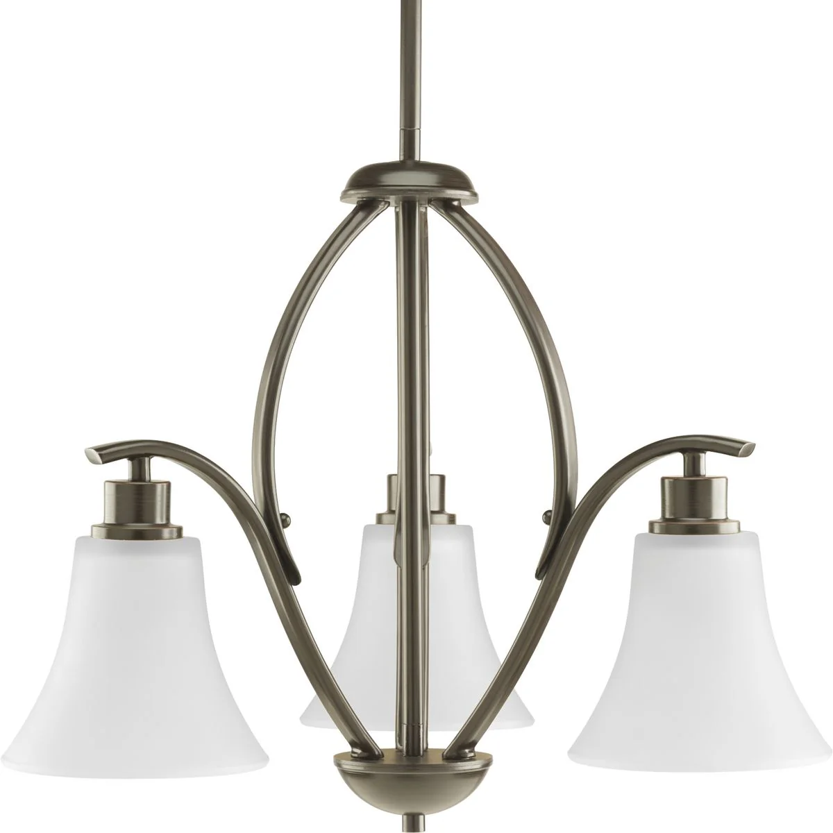 Joy Collection Three-Light Etched Glass Chandelier Light - Image 2