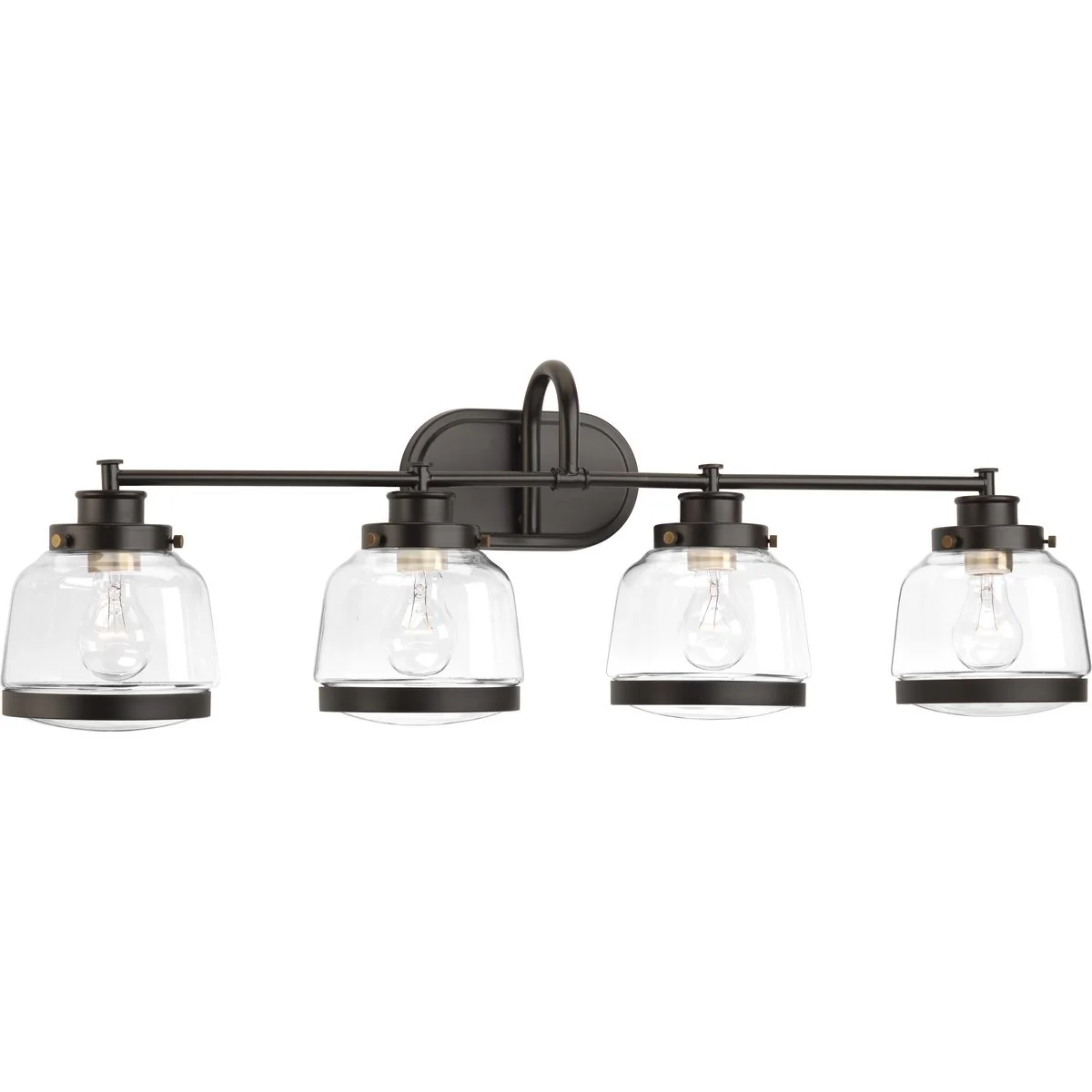 Judson Collection Four-Light Clear Glass Bath Vanity Light