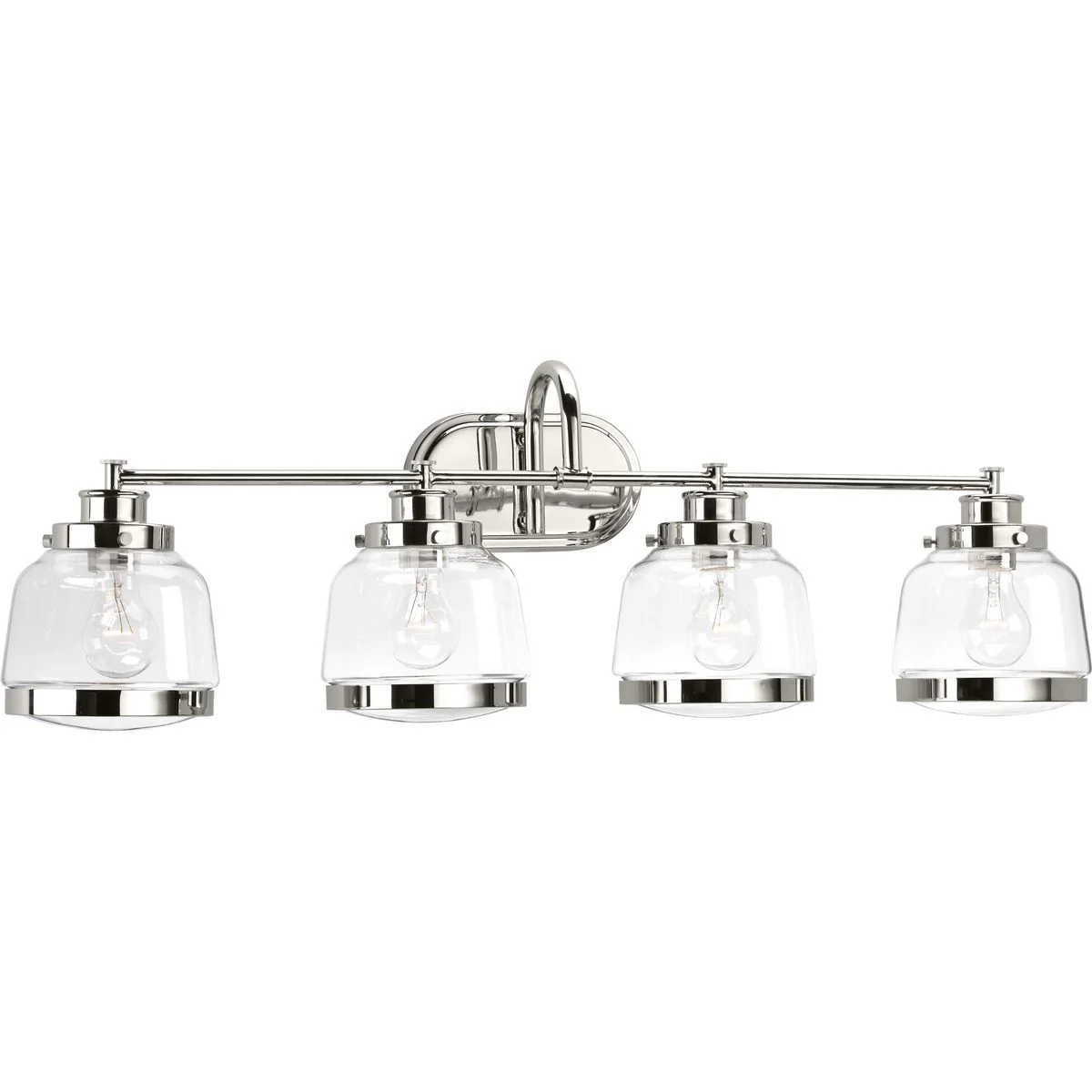 Judson Collection Four-Light Clear Glass Bath Vanity Light - Image 2