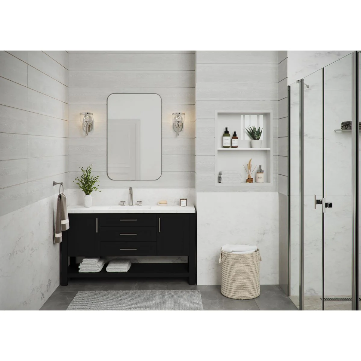 Judson Collection One-Light Clear Glass Bath Vanity Light - Image 3