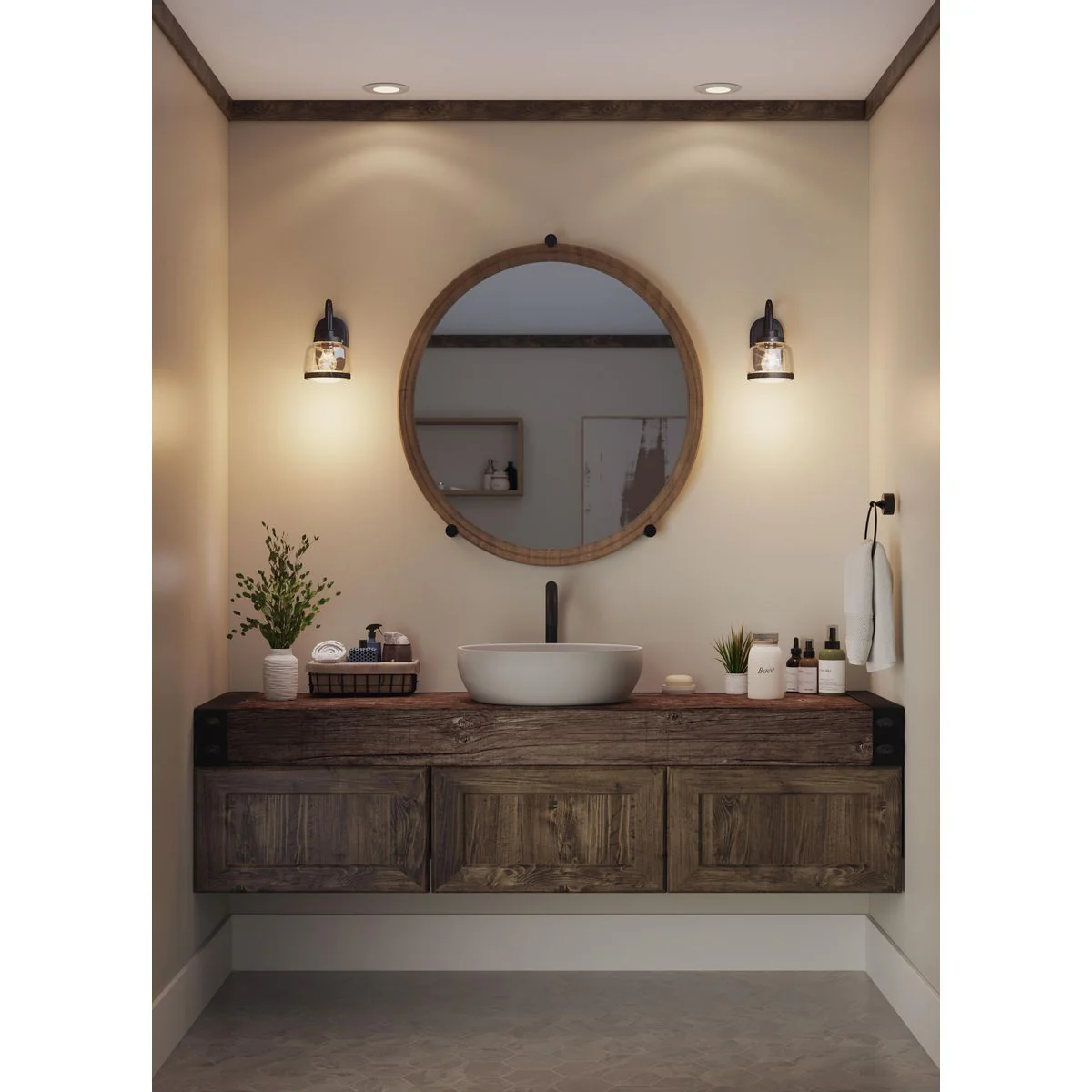 Judson Collection One-Light Clear Glass Bath Vanity Light - Image 4