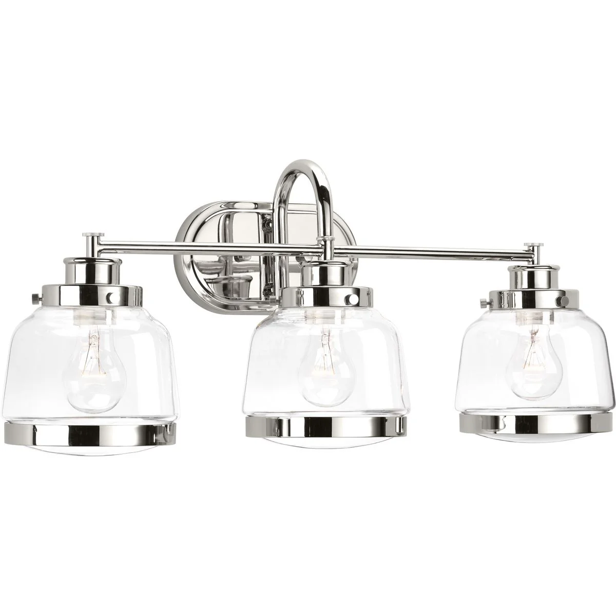 Judson Collection Three-Light Clear Glass Bath Vanity Light