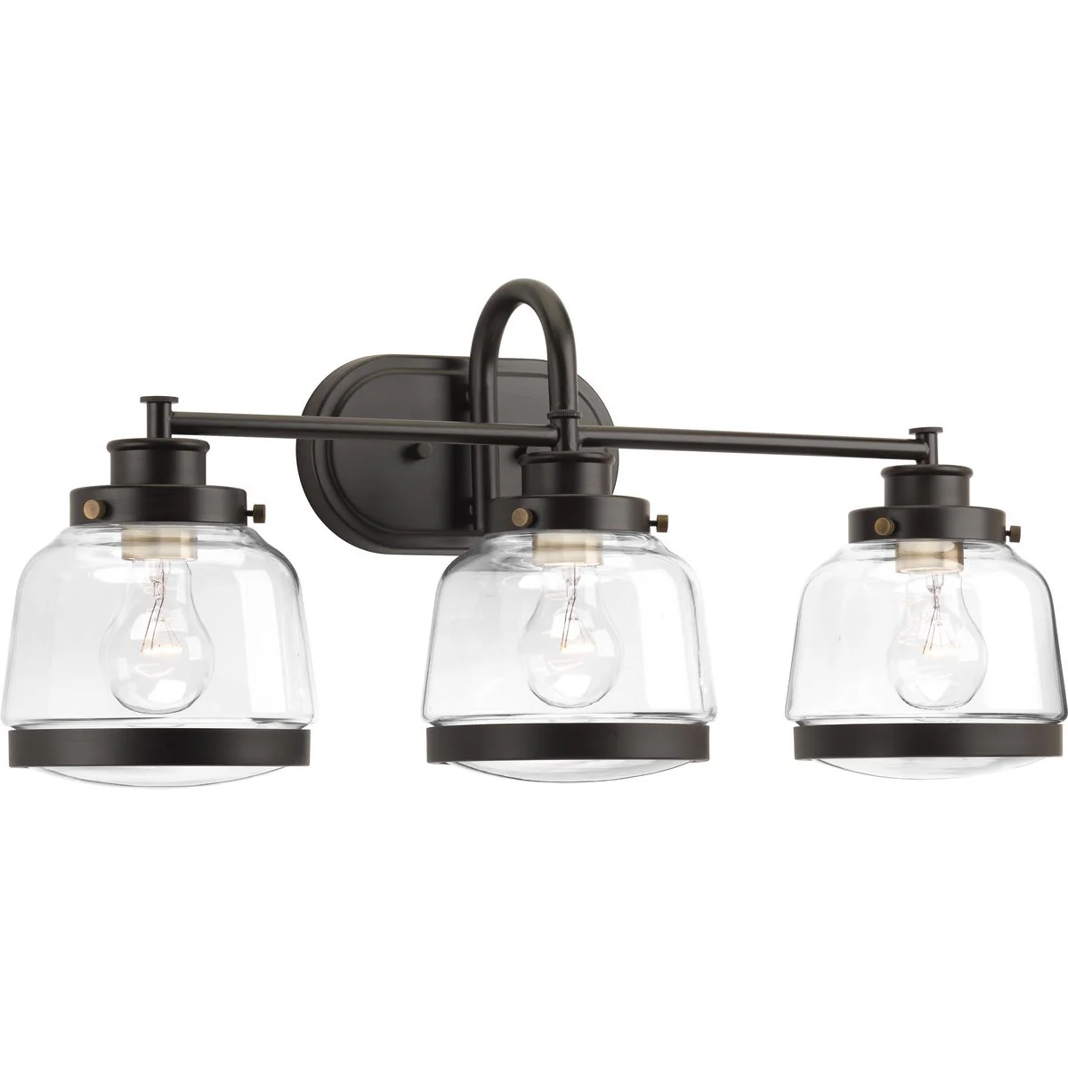 Judson Collection Three-Light Clear Glass Bath Vanity Light - Image 2