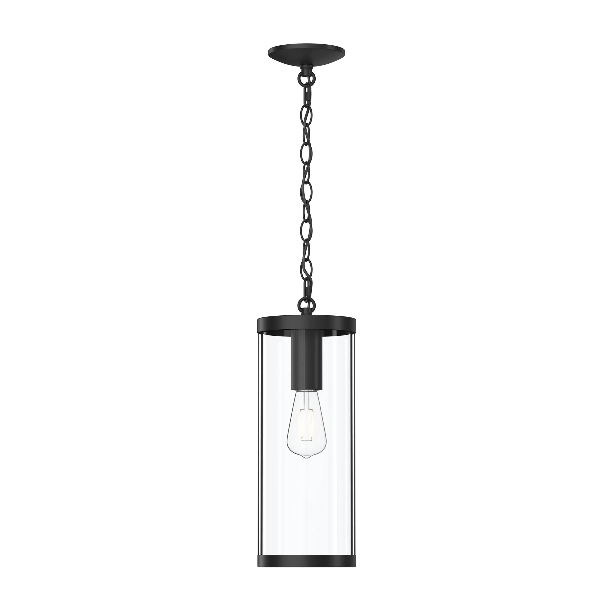 Kagen Outdoor Pendant Light with Clear Glass Panels - Image 12