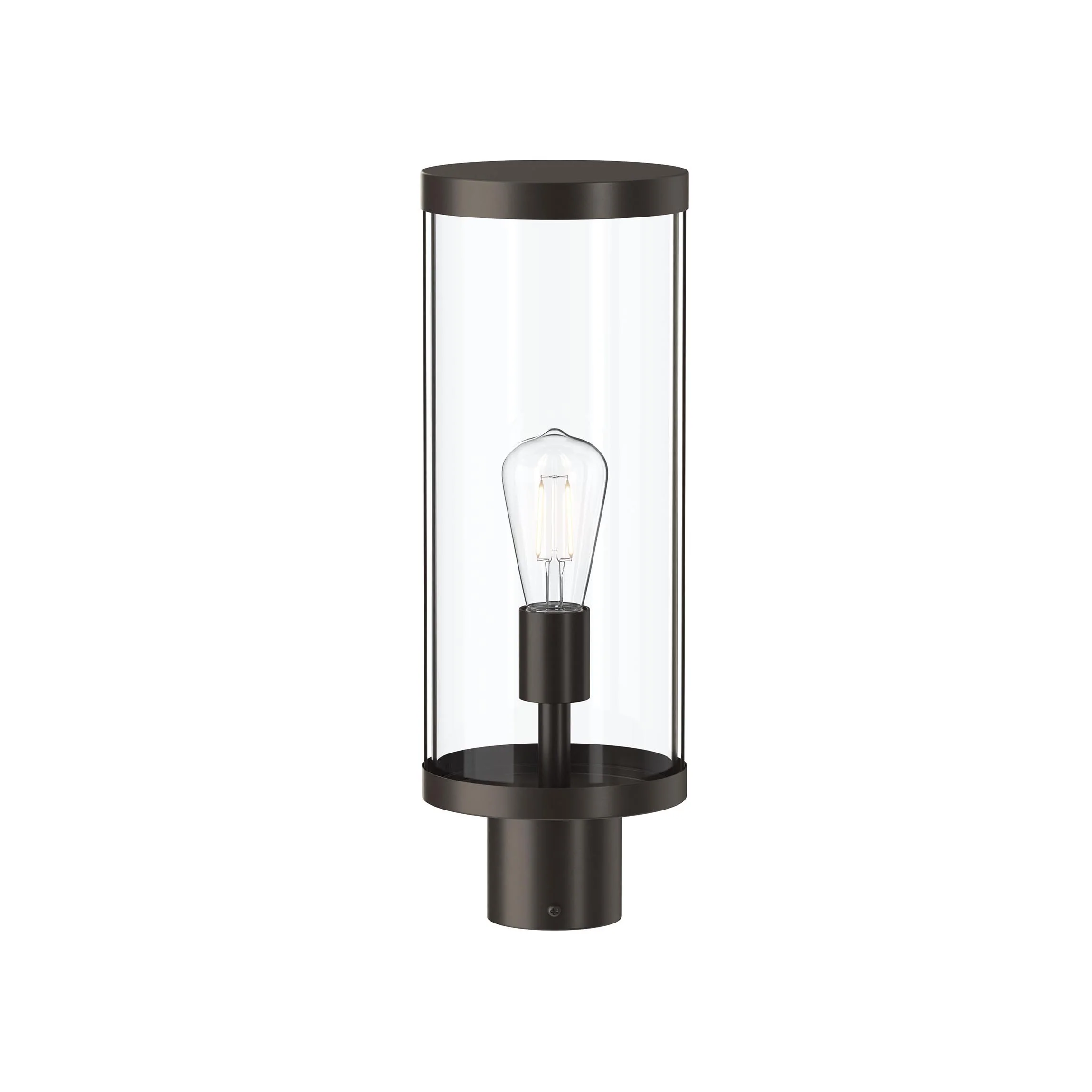 Kagen Outdoor Post Light with Clear Glass Panels - Image 12