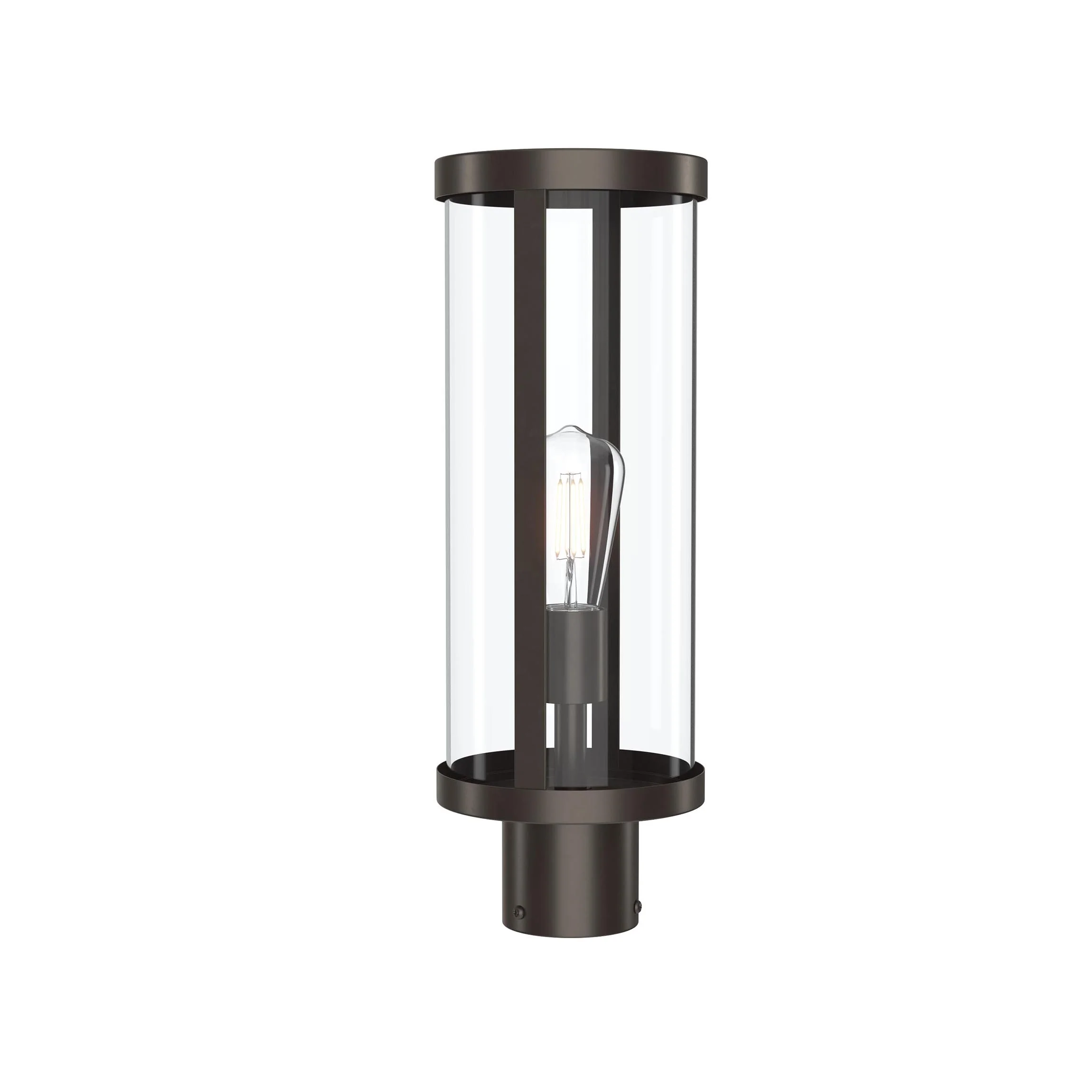 Kagen Outdoor Post Light with Clear Glass Panels - Image 15