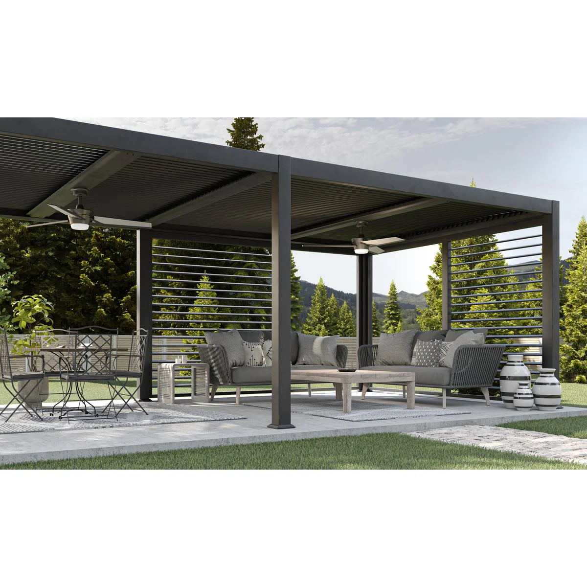 Kasota Collection 56" Three-Blade Indoor/Outdoor LED DC Motor Ceiling Fan - Image 4